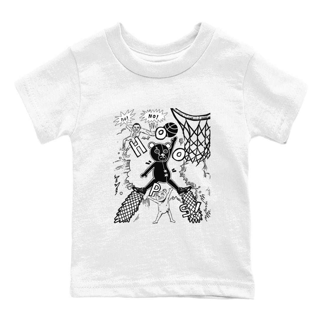 Stop The Bear snkmatch Tees Kids - Air Jordan 4 White Thunder