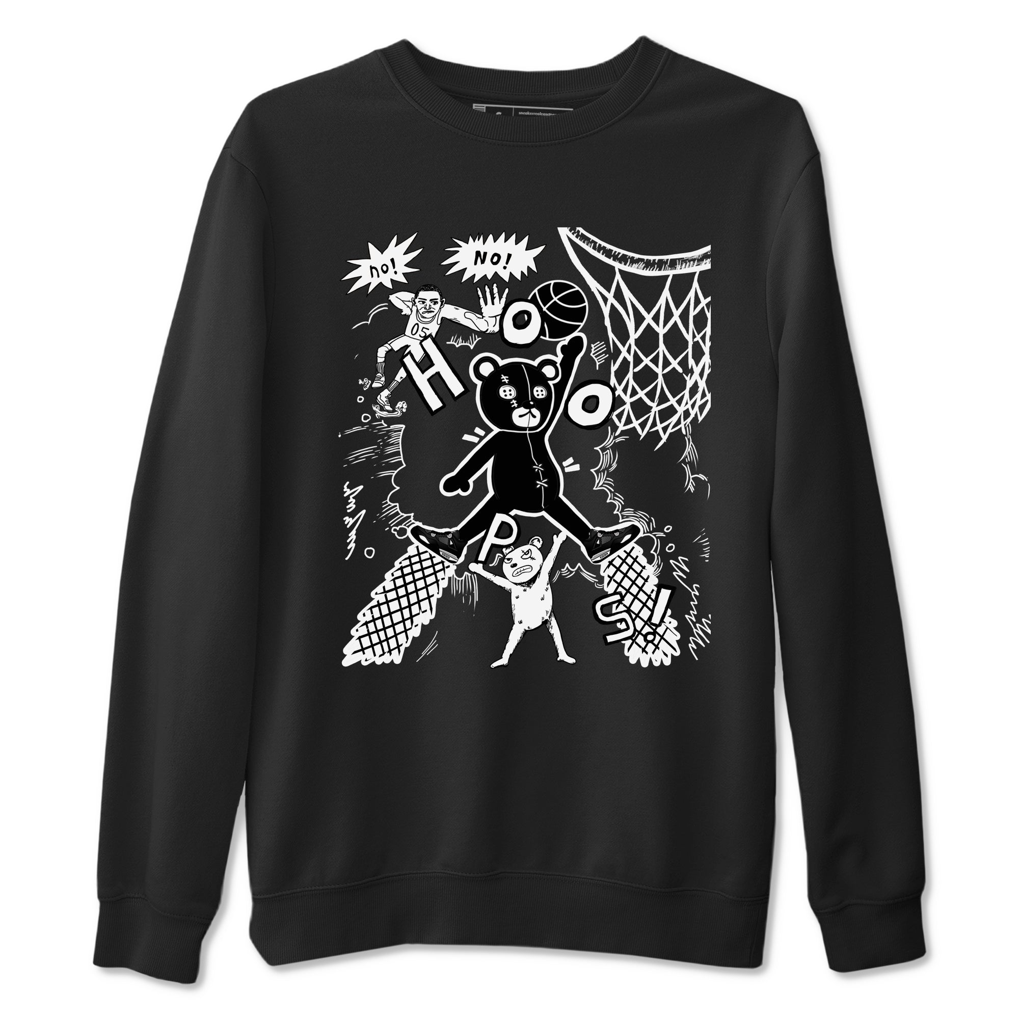 Stop The Bear snkmatch Tees - Air Jordan 4 White Thunder