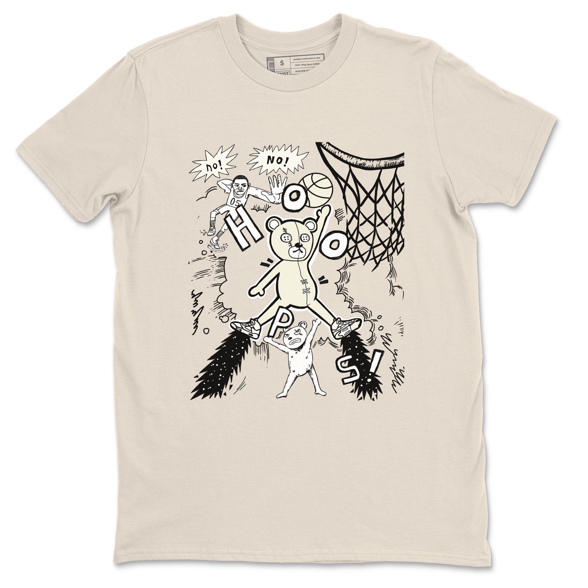 Stop The Bear snkmatch Tees - Air Jordan 5 Sail