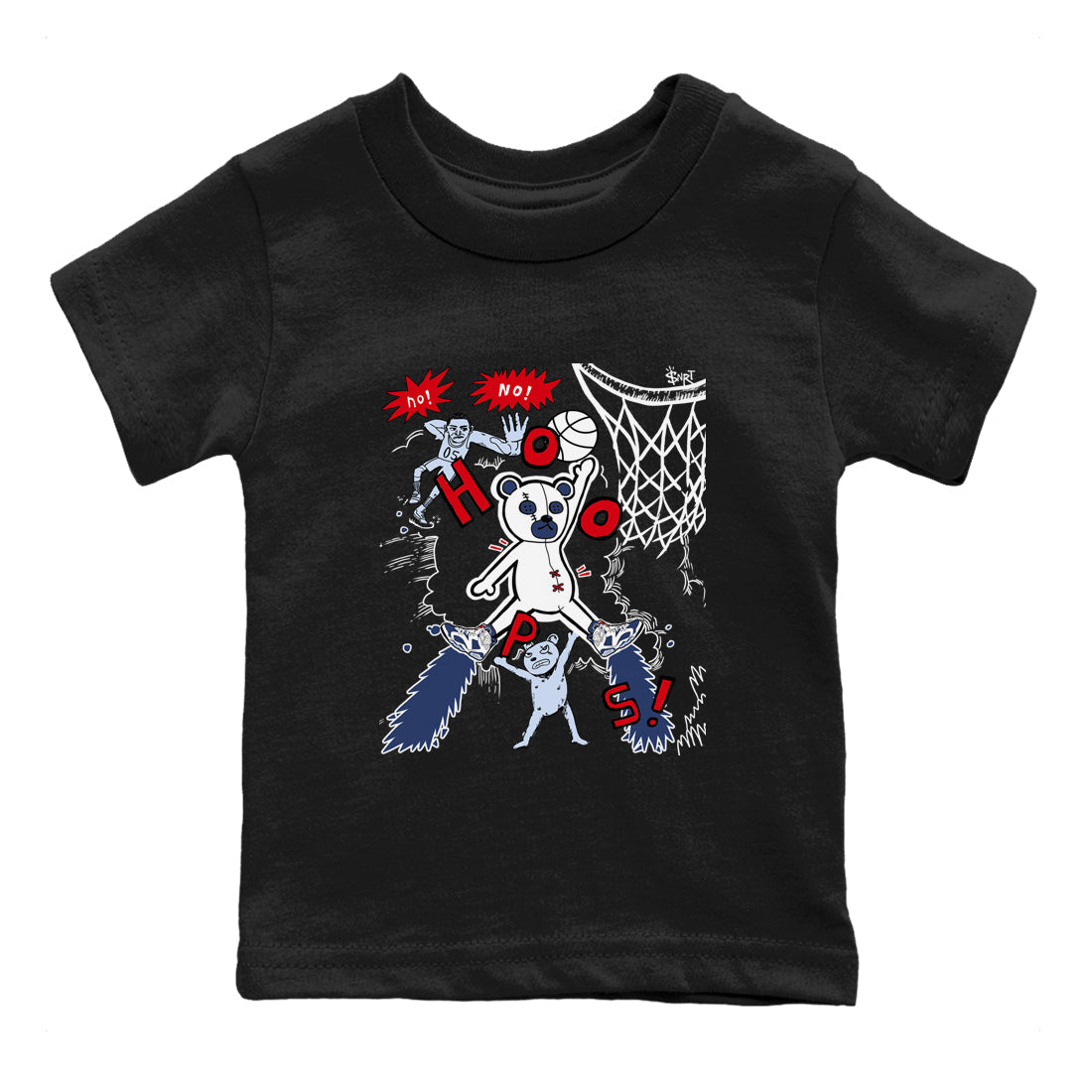 Stop The Bear snkmatch Tees Kids - Air Jordan 6 White And Midnight Navy