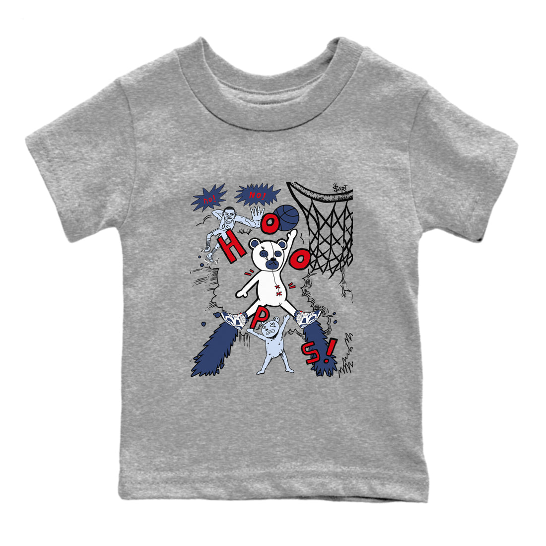Stop The Bear snkmatch Tees Kids - Air Jordan 6 White And Midnight Navy