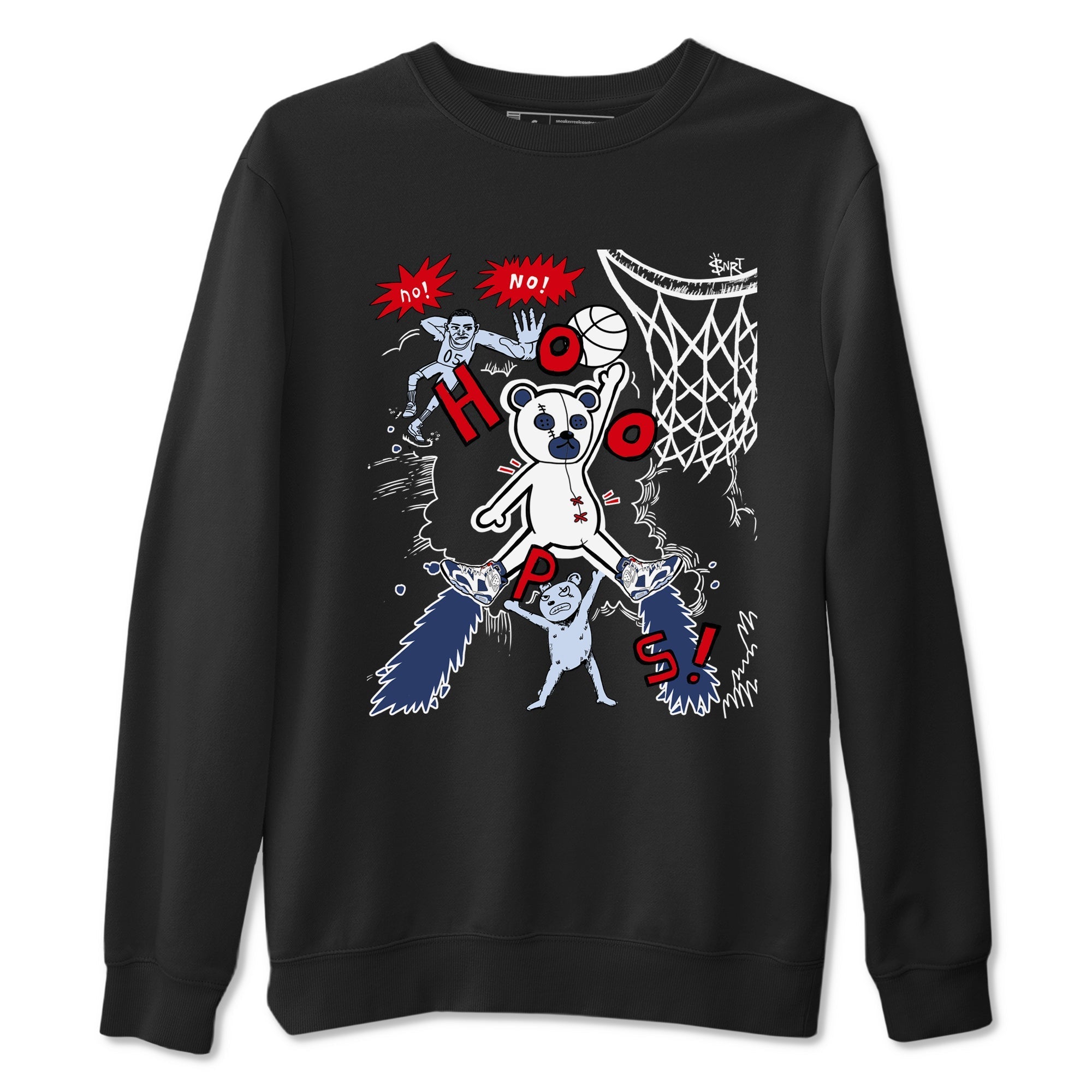 Stop The Bear snkmatch Tees - Air Jordan 6 White And Midnight Navy