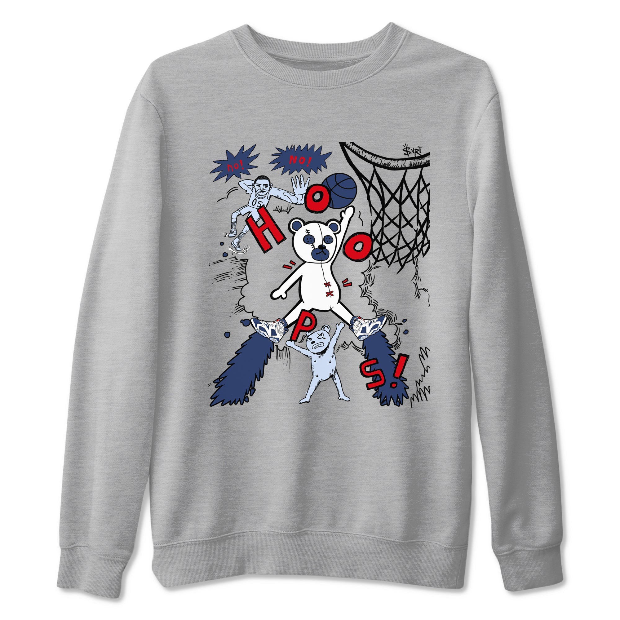 Stop The Bear snkmatch Tees - Air Jordan 6 White And Midnight Navy