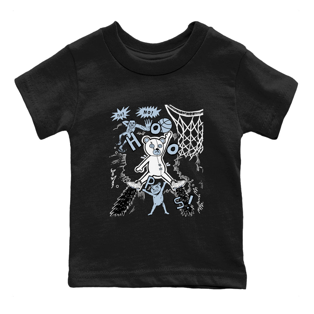 Stop The Bear snkmatch Tees Kids - Air Jordan 6 White Black