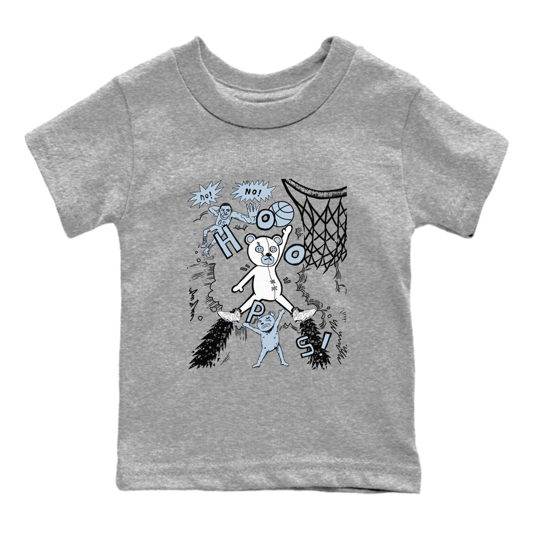 Stop The Bear snkmatch Tees Kids - Air Jordan 6 White Black