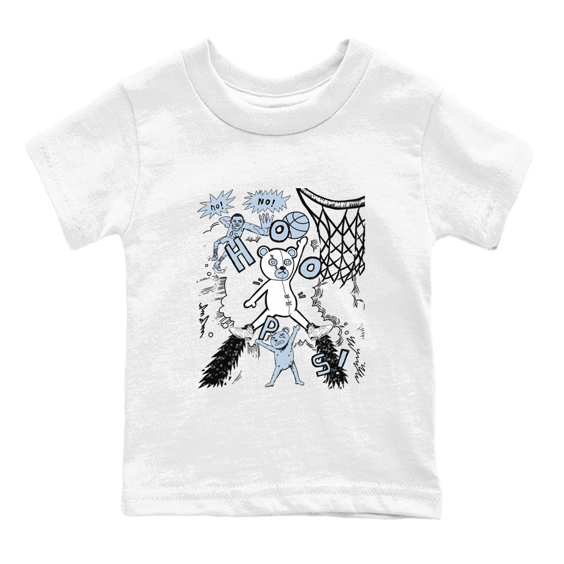 Stop The Bear snkmatch Tees Kids - Air Jordan 6 White Black