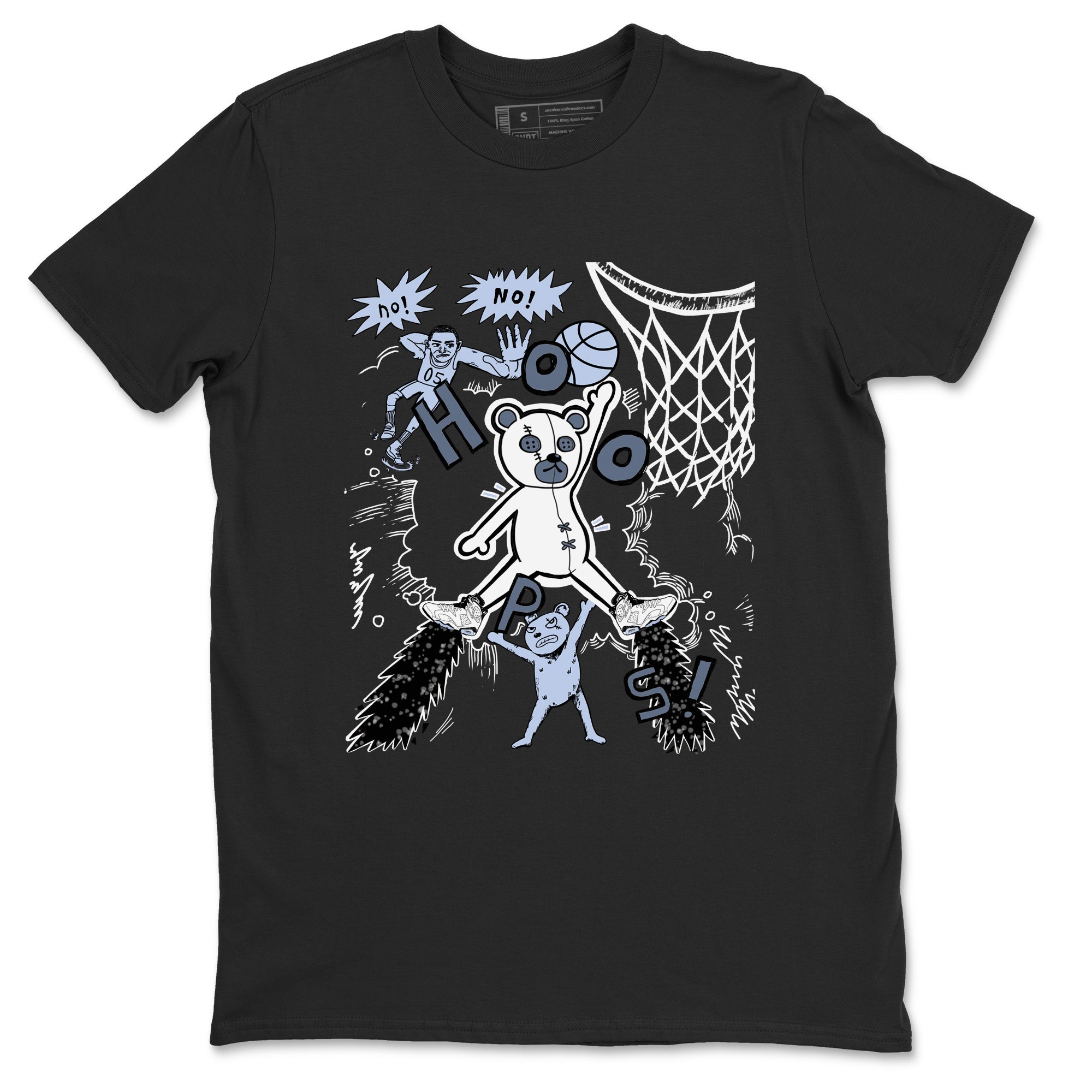 Stop The Bear snkmatch Tees - Air Jordan 6 White Black