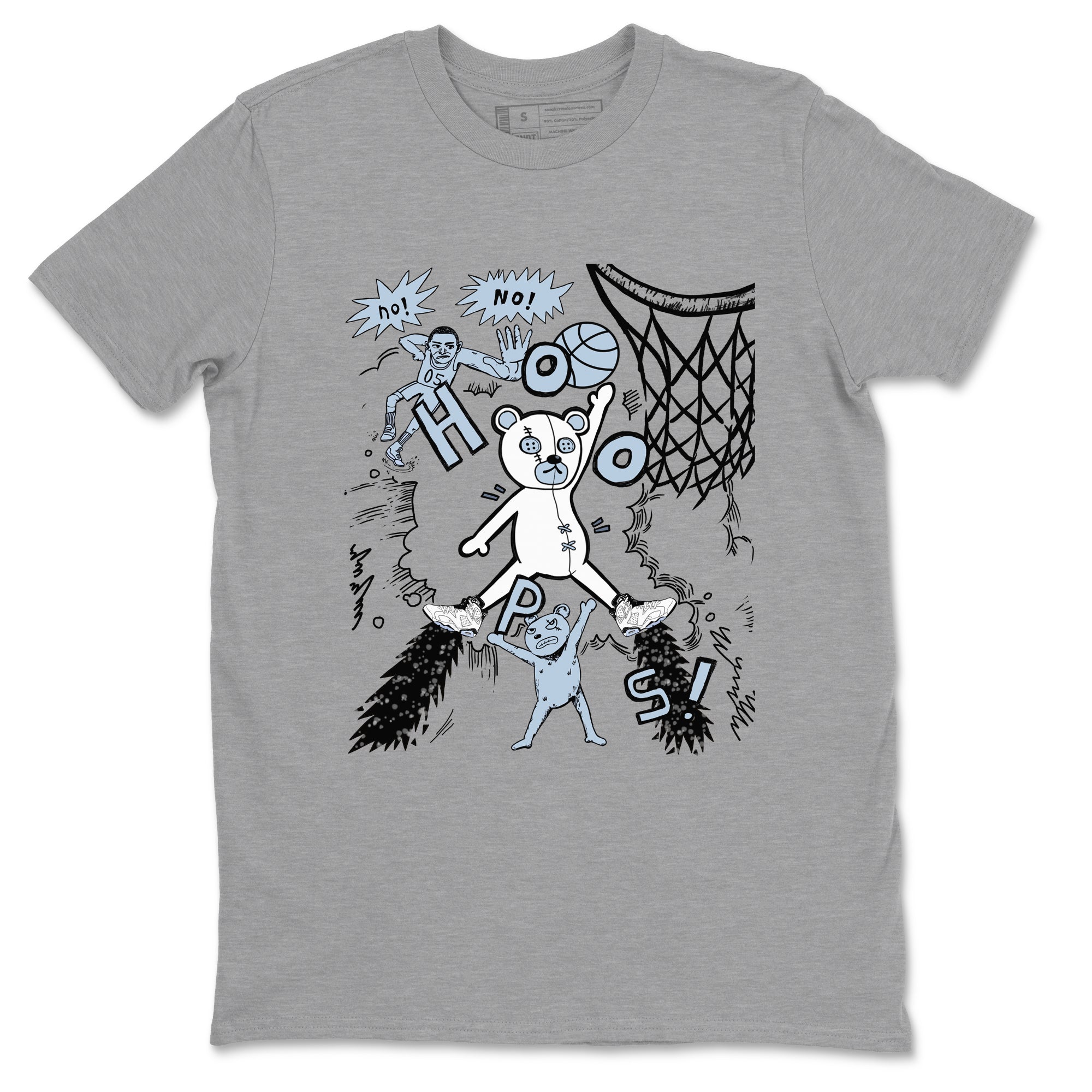 Stop The Bear snkmatch Tees - Air Jordan 6 White Black