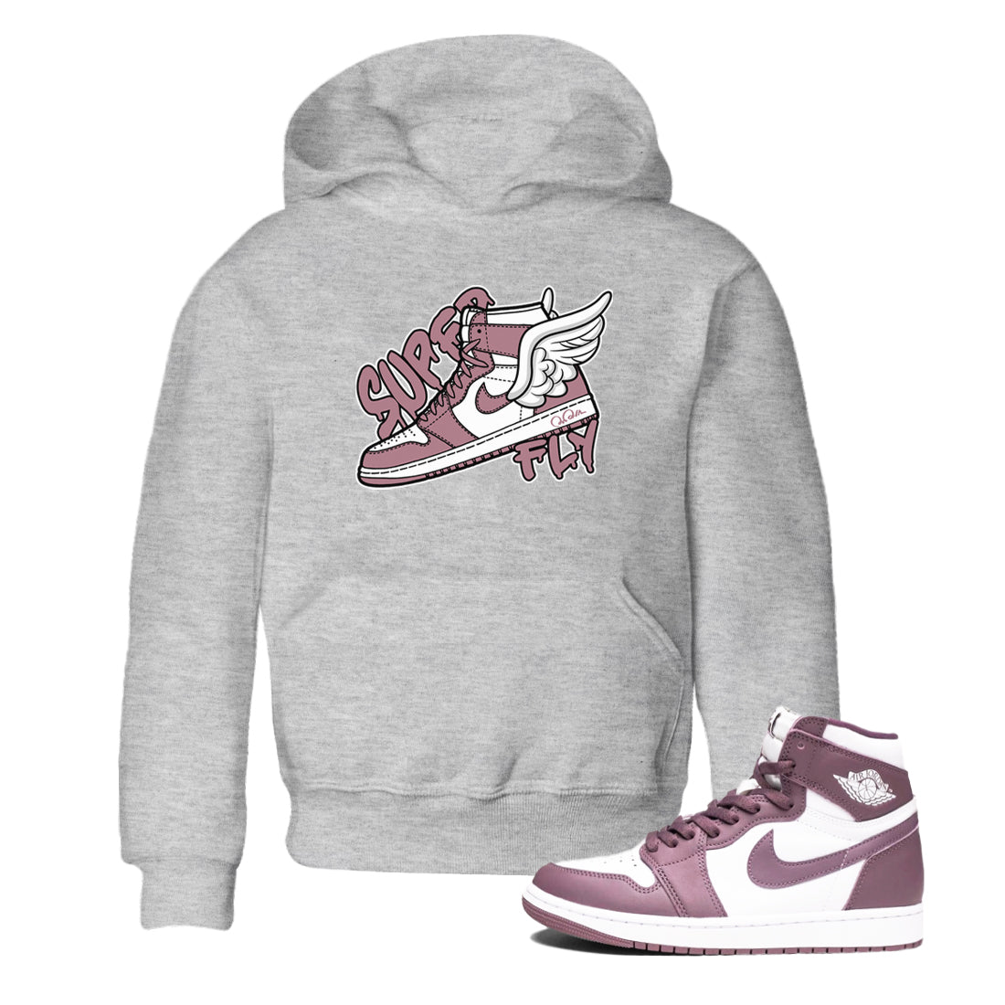 Super Fly snkmatch Tee Kids - Air Jordan 1 Mauve