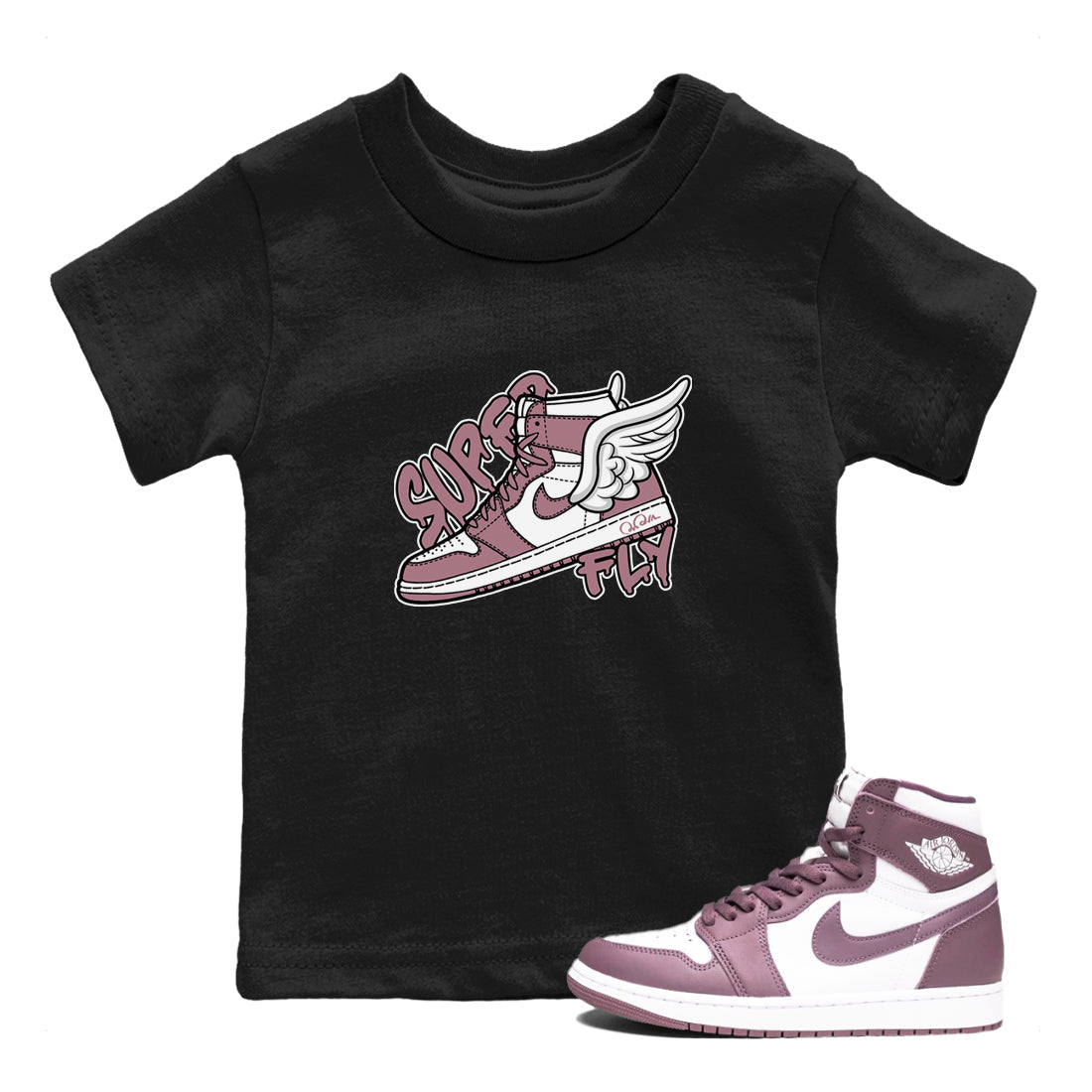 Super Fly snkmatch Tee Kids - Air Jordan 1 Mauve