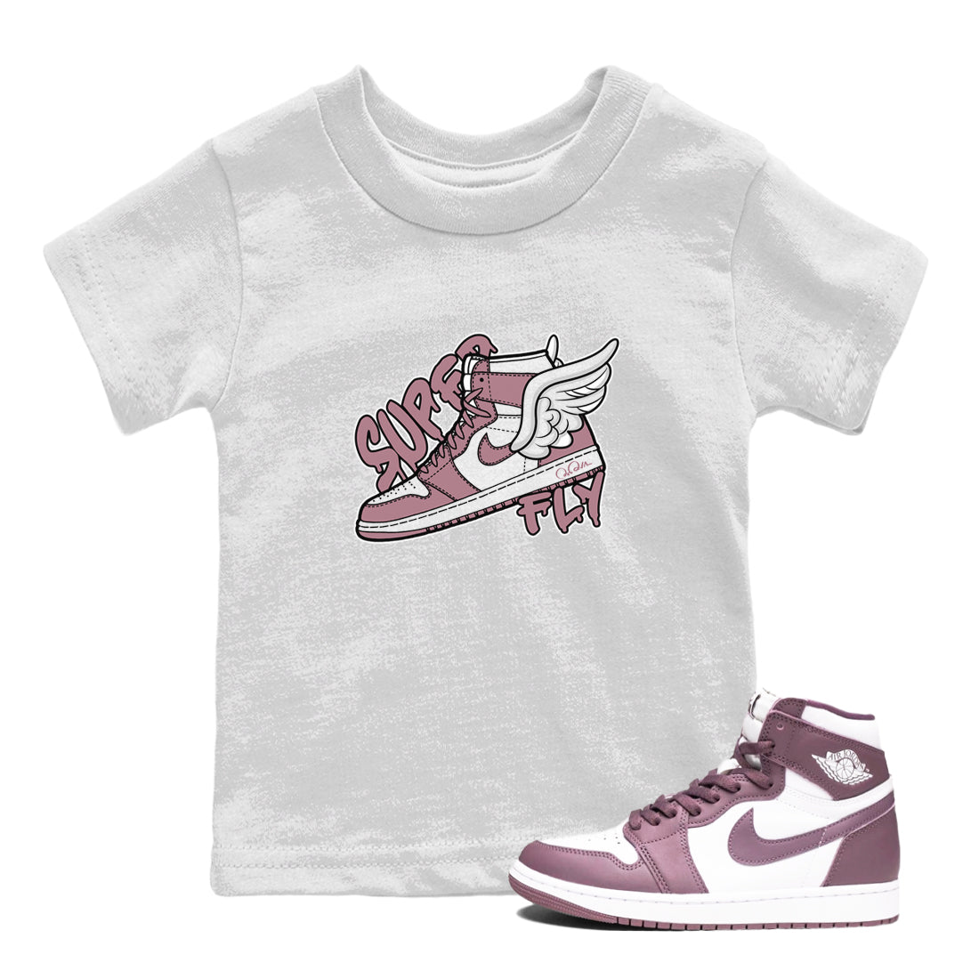 Super Fly snkmatch Tee Kids - Air Jordan 1 Mauve