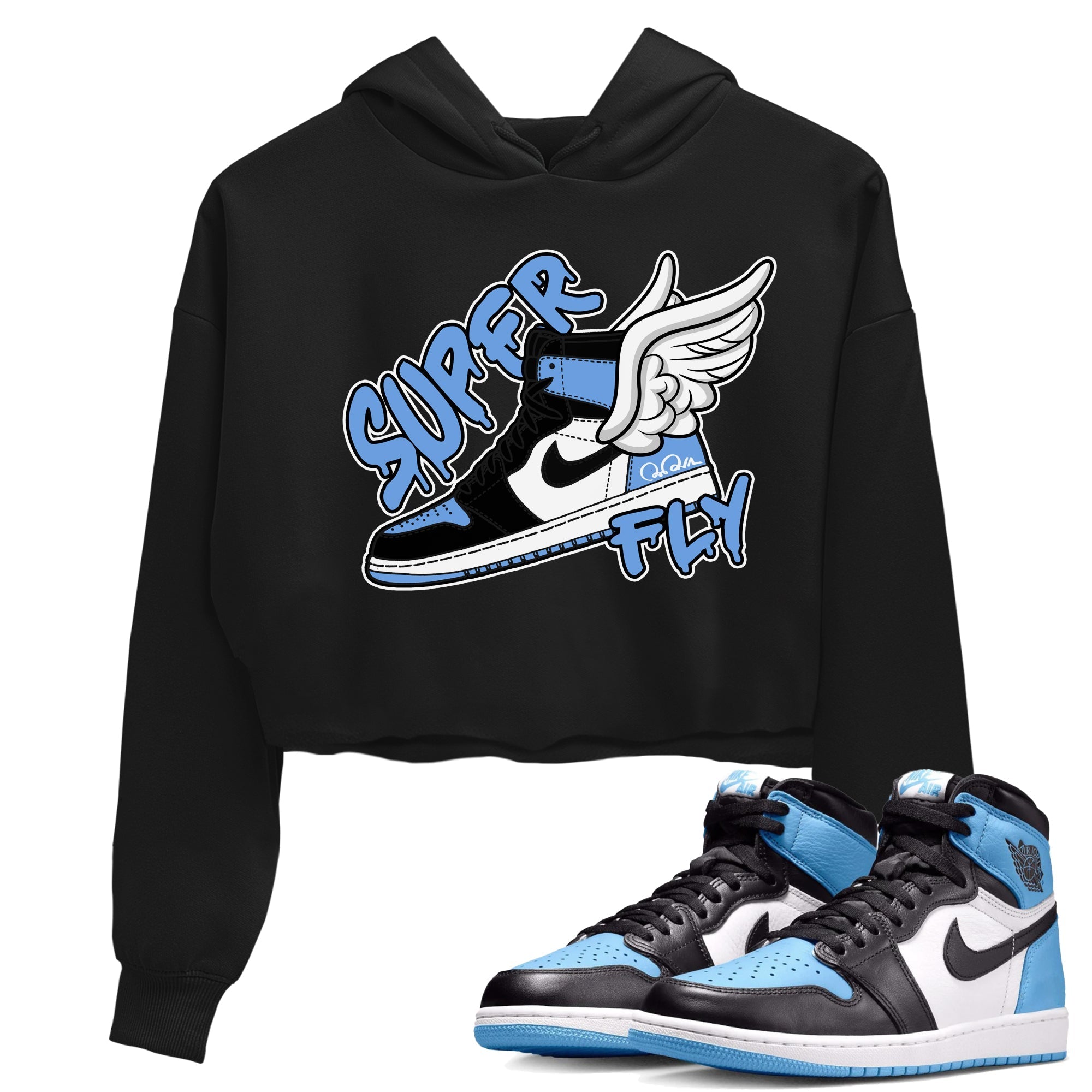 Super Fly Women's Tops - Air Jordan 1 UNC Toe