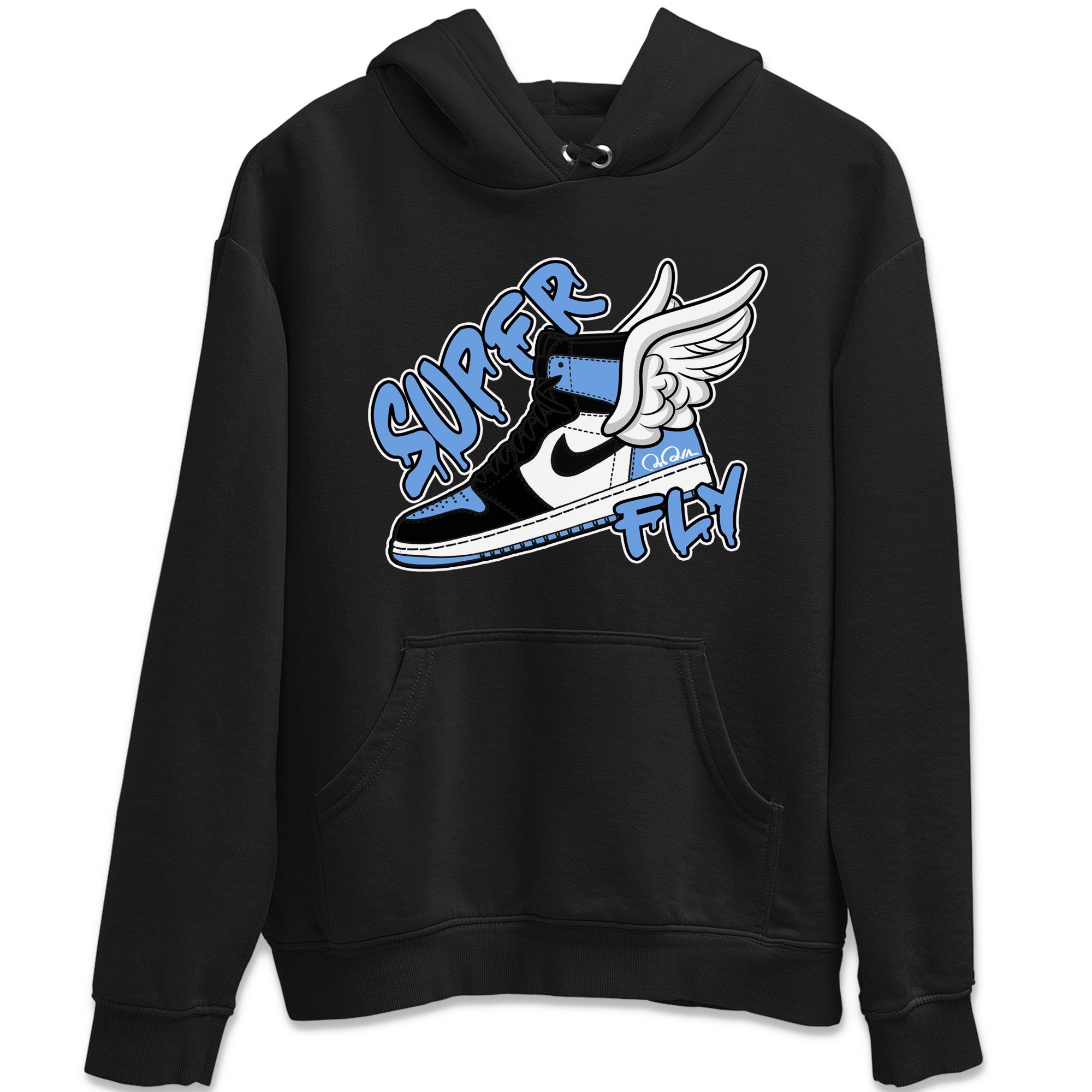 Super Fly Unisex Tops - Air Jordan 1 UNC Toe