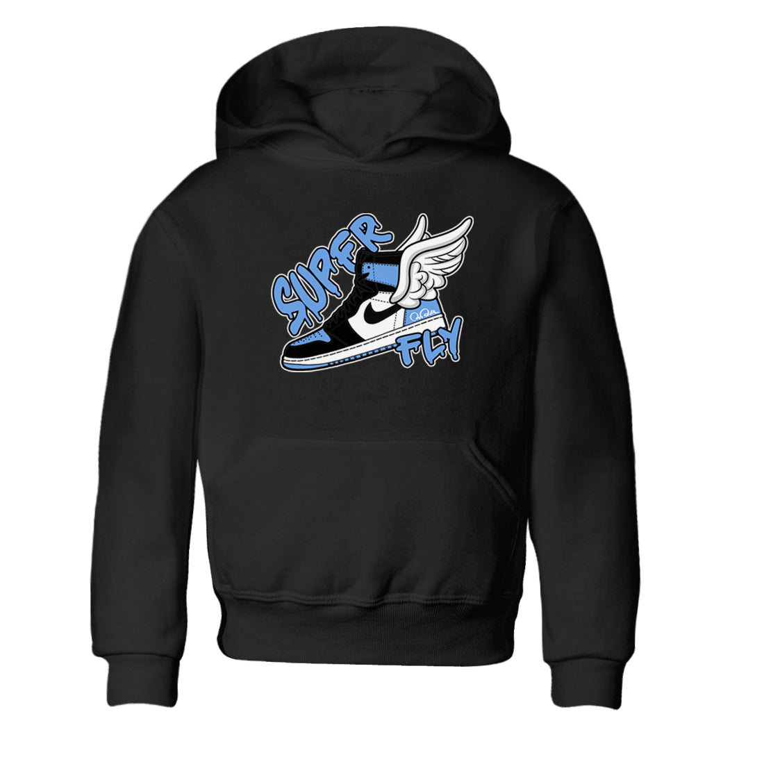 Super Fly Kids Tops - Air Jordan 1 UNC Toe