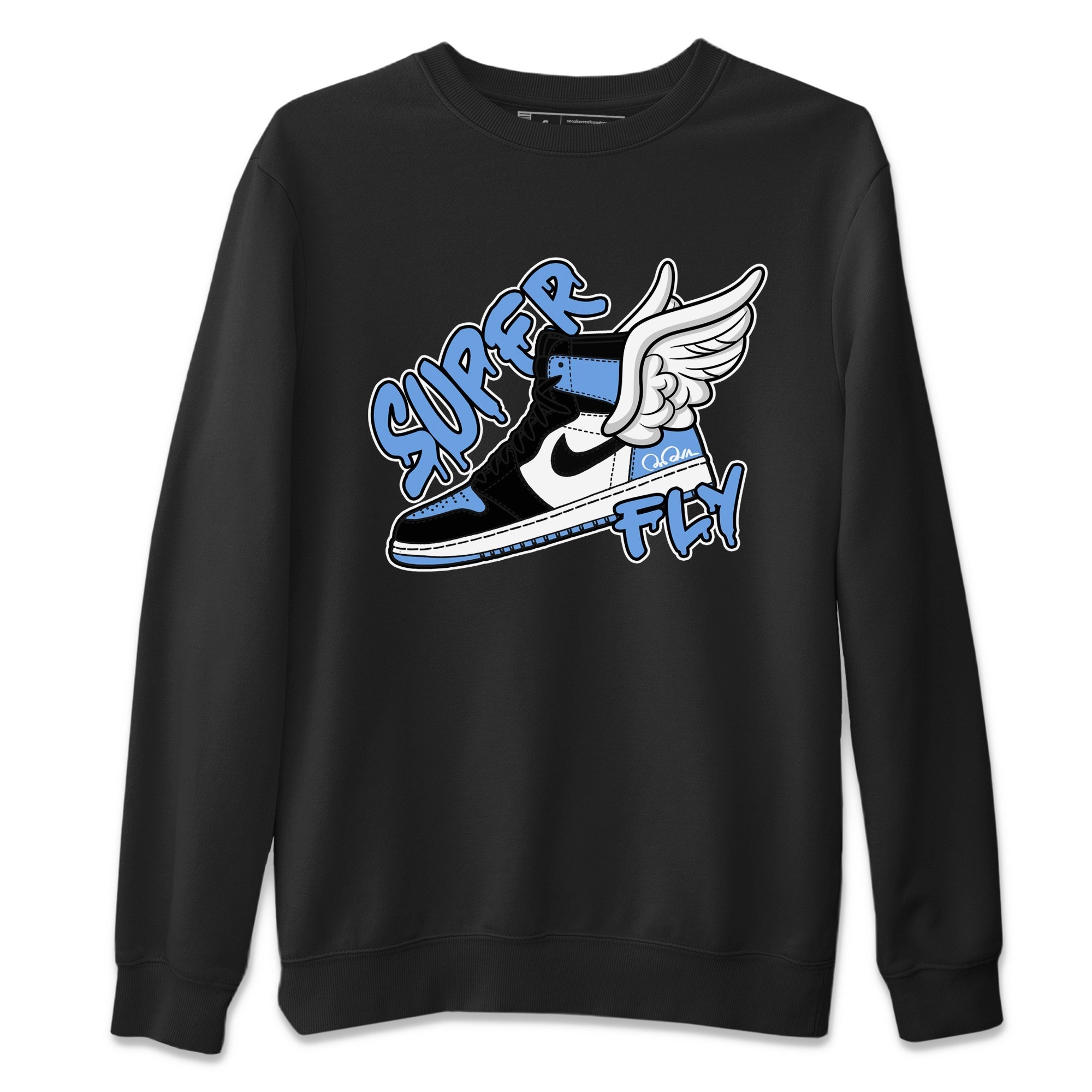 Super Fly Unisex Tops - Air Jordan 1 UNC Toe