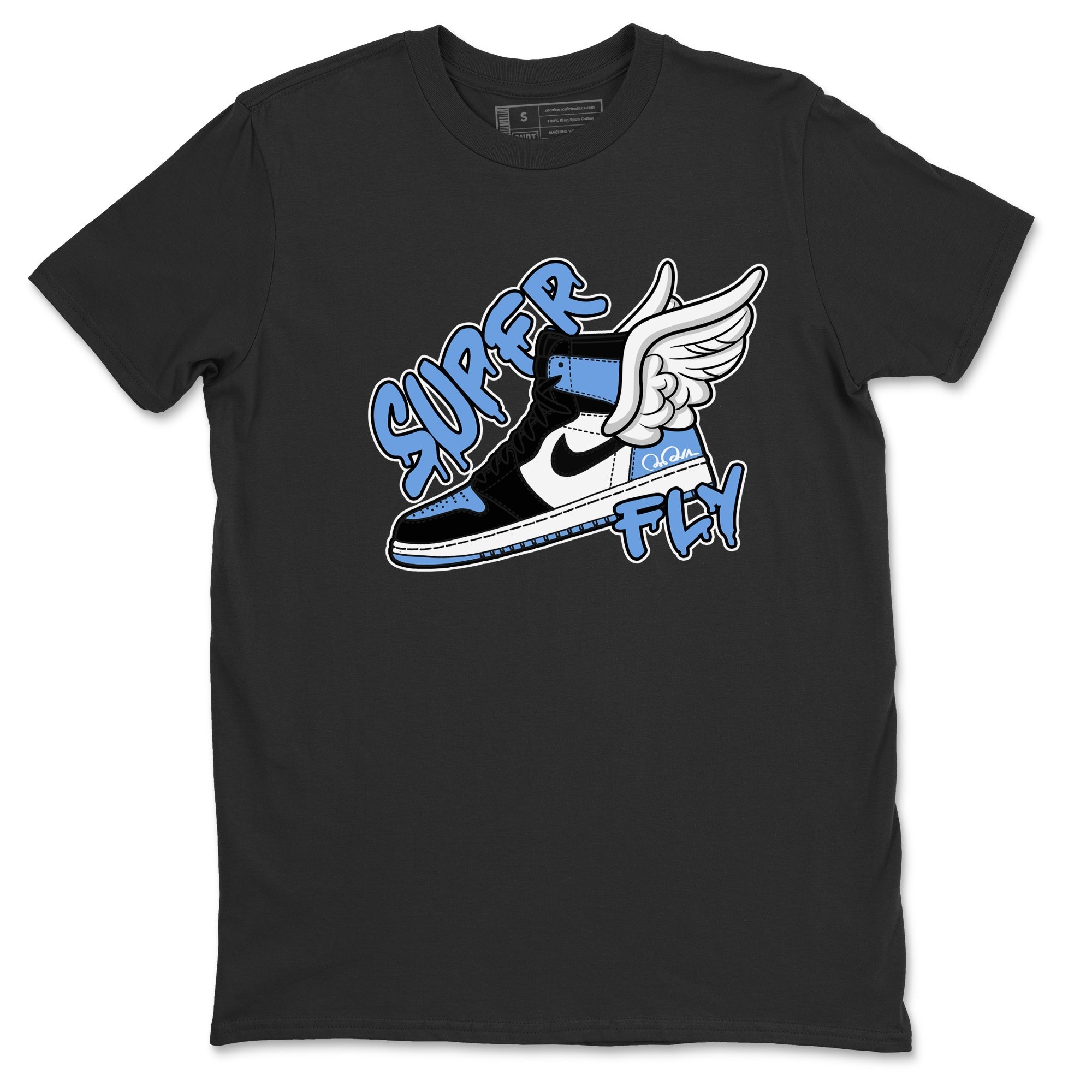 Super Fly Unisex Tops - Air Jordan 1 UNC Toe