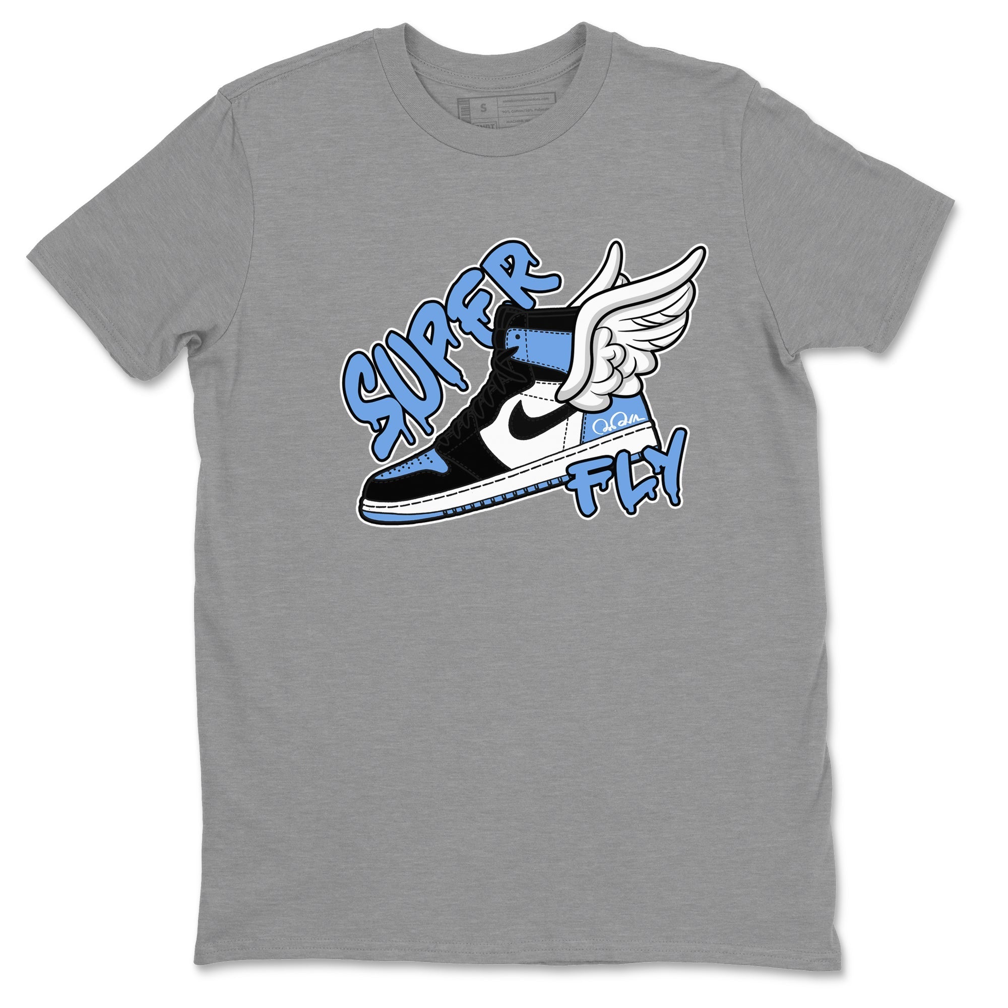 Super Fly Unisex Tops - Air Jordan 1 UNC Toe