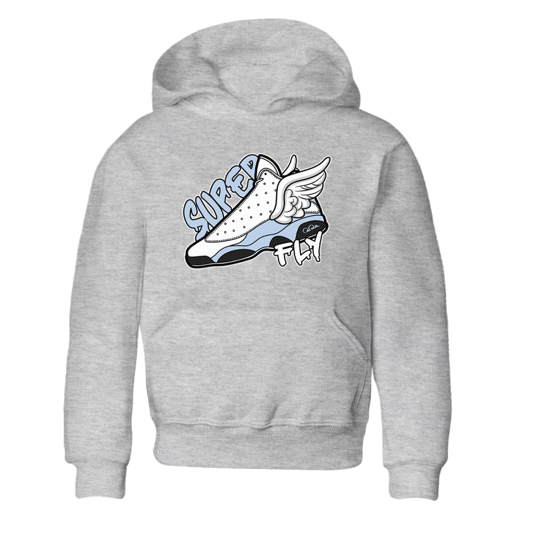 Super Fly snkmatch Tees Kids - Air Jordan 13 Blue Grey