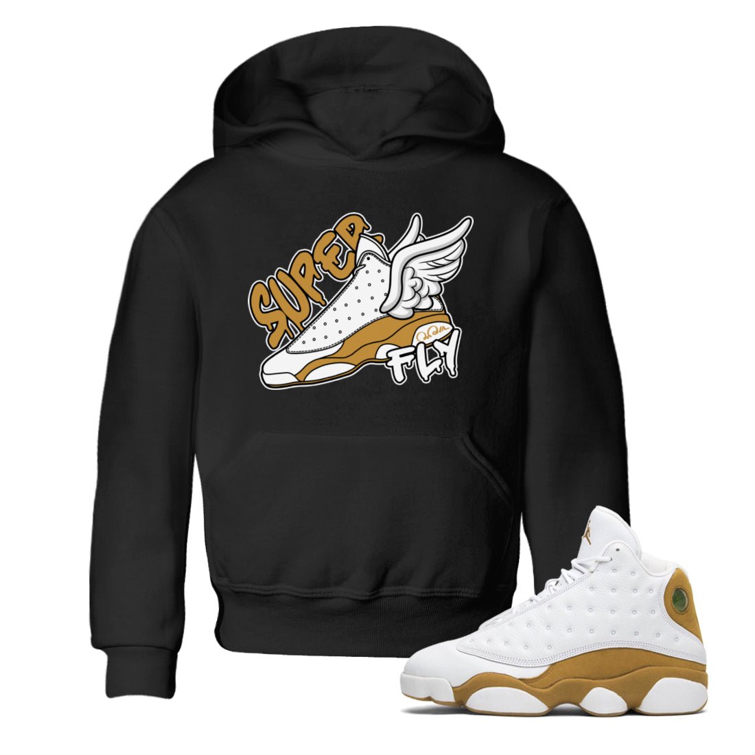 Super Fly Kids Tops - Air Jordan 13 Wheat