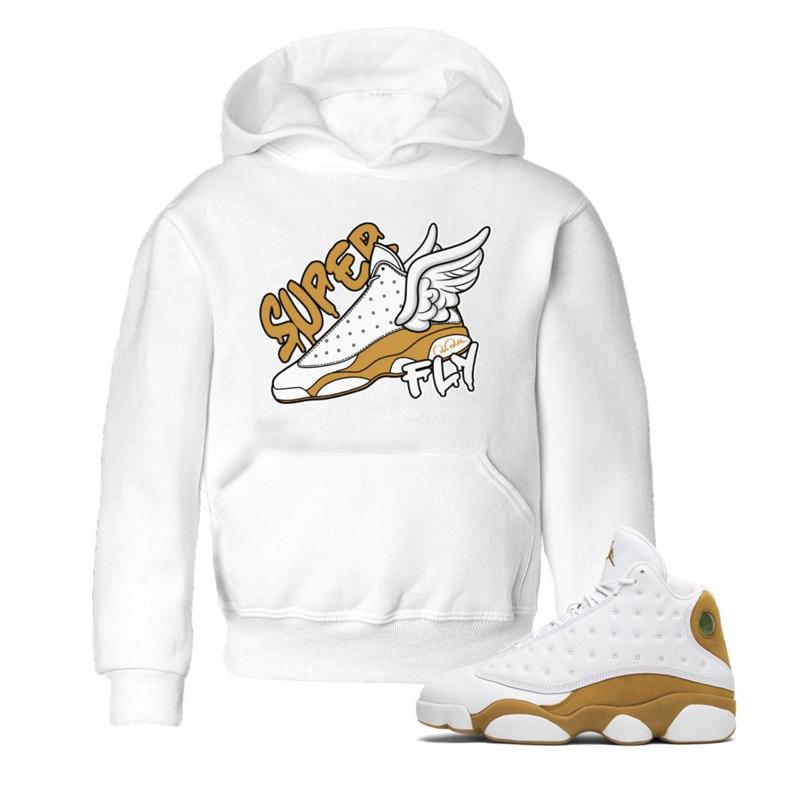 Super Fly Kids Tops - Air Jordan 13 Wheat