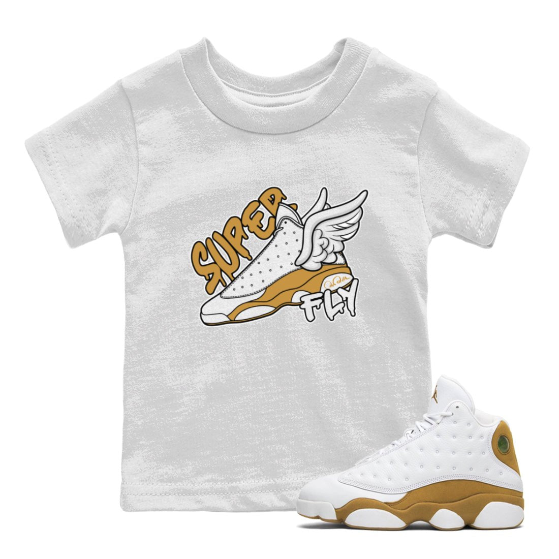 Super Fly Kids Tops - Air Jordan 13 Wheat