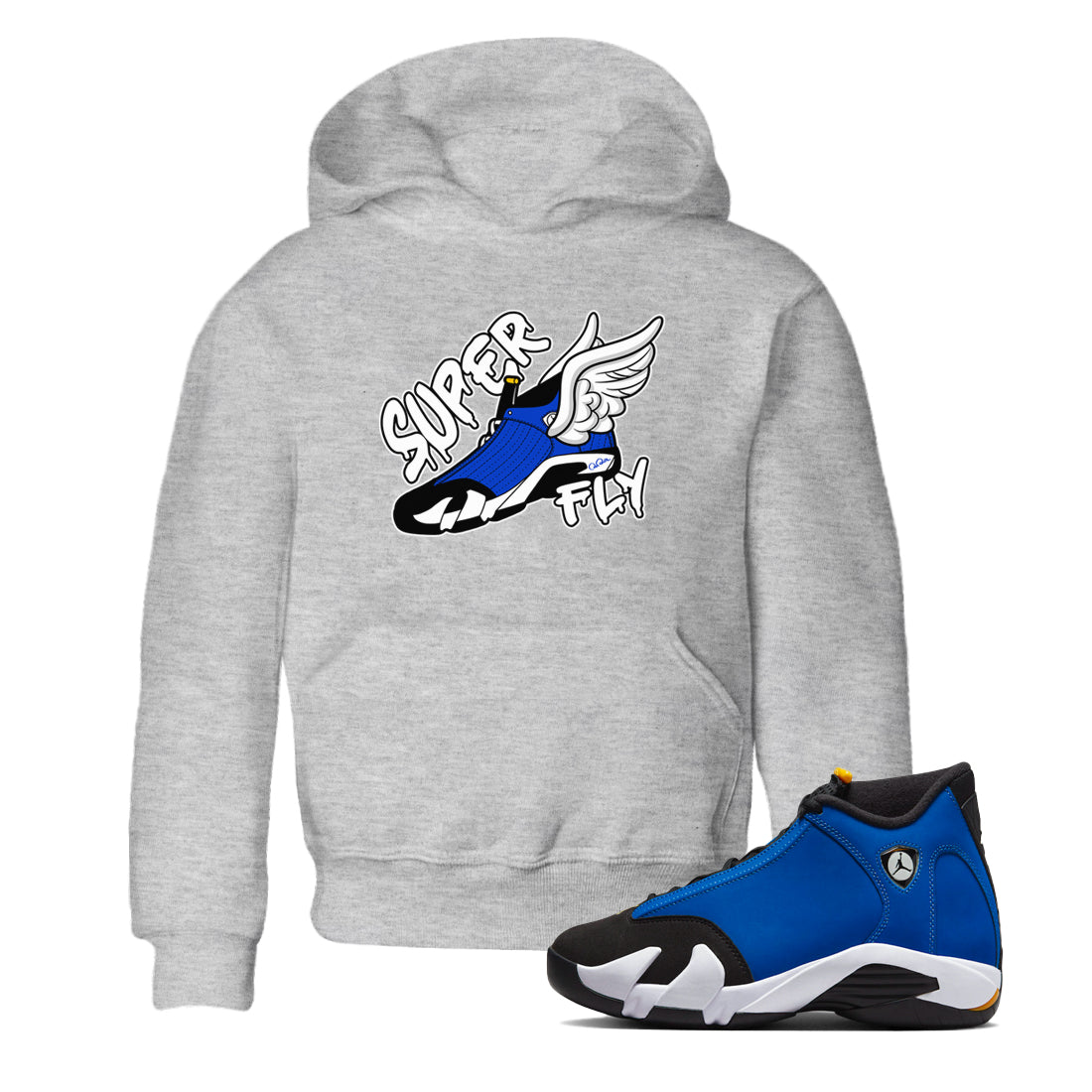 Super Fly Kids Tops - Air Jordan 14 Laney