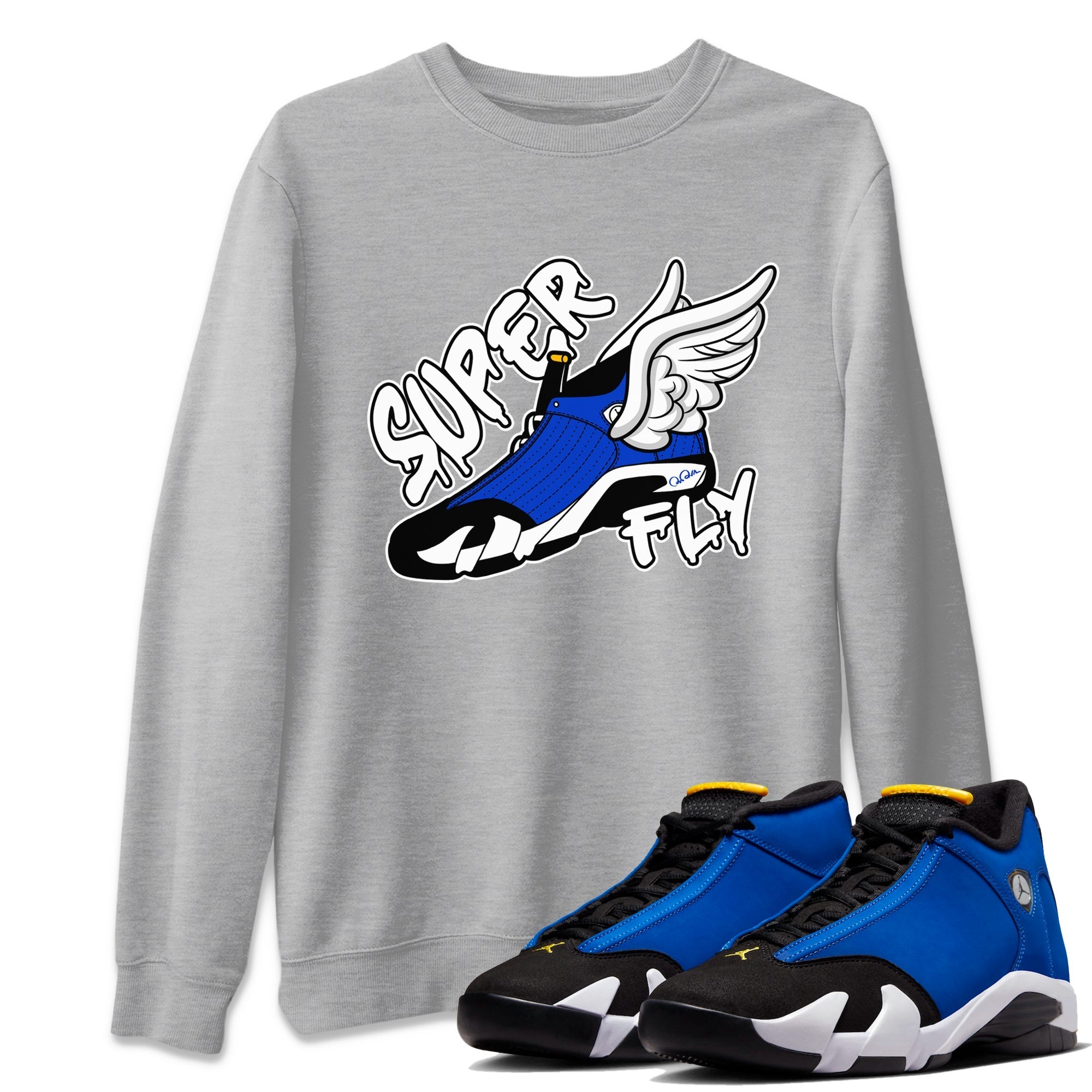 Super Fly Unisex Tops - Air Jordan 14 Laney