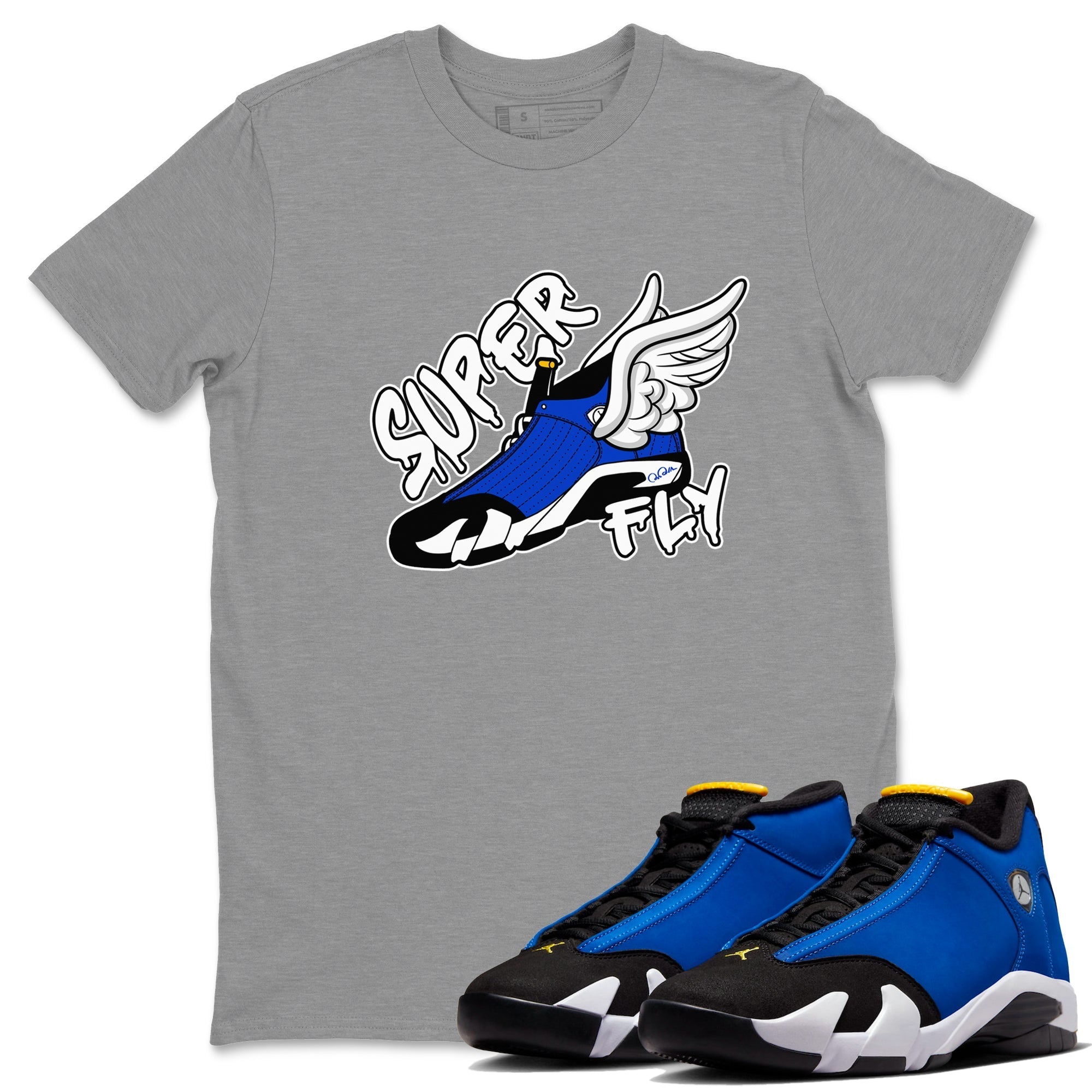 Super Fly Unisex Tops - Air Jordan 14 Laney