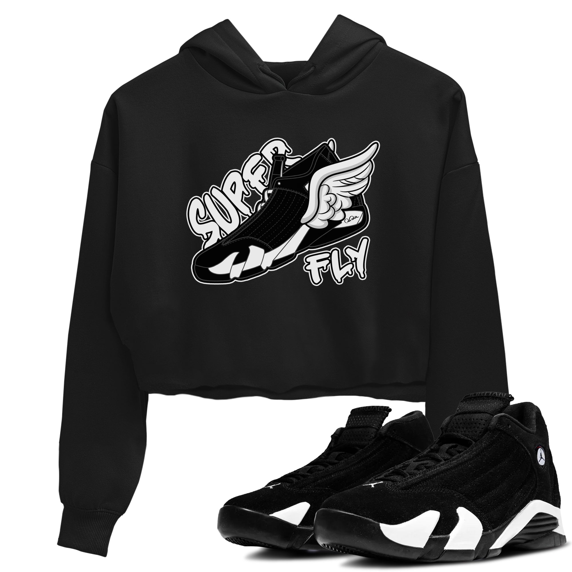 Super Fly snkmatch Women's Top - Air Jordan 14 Panda
