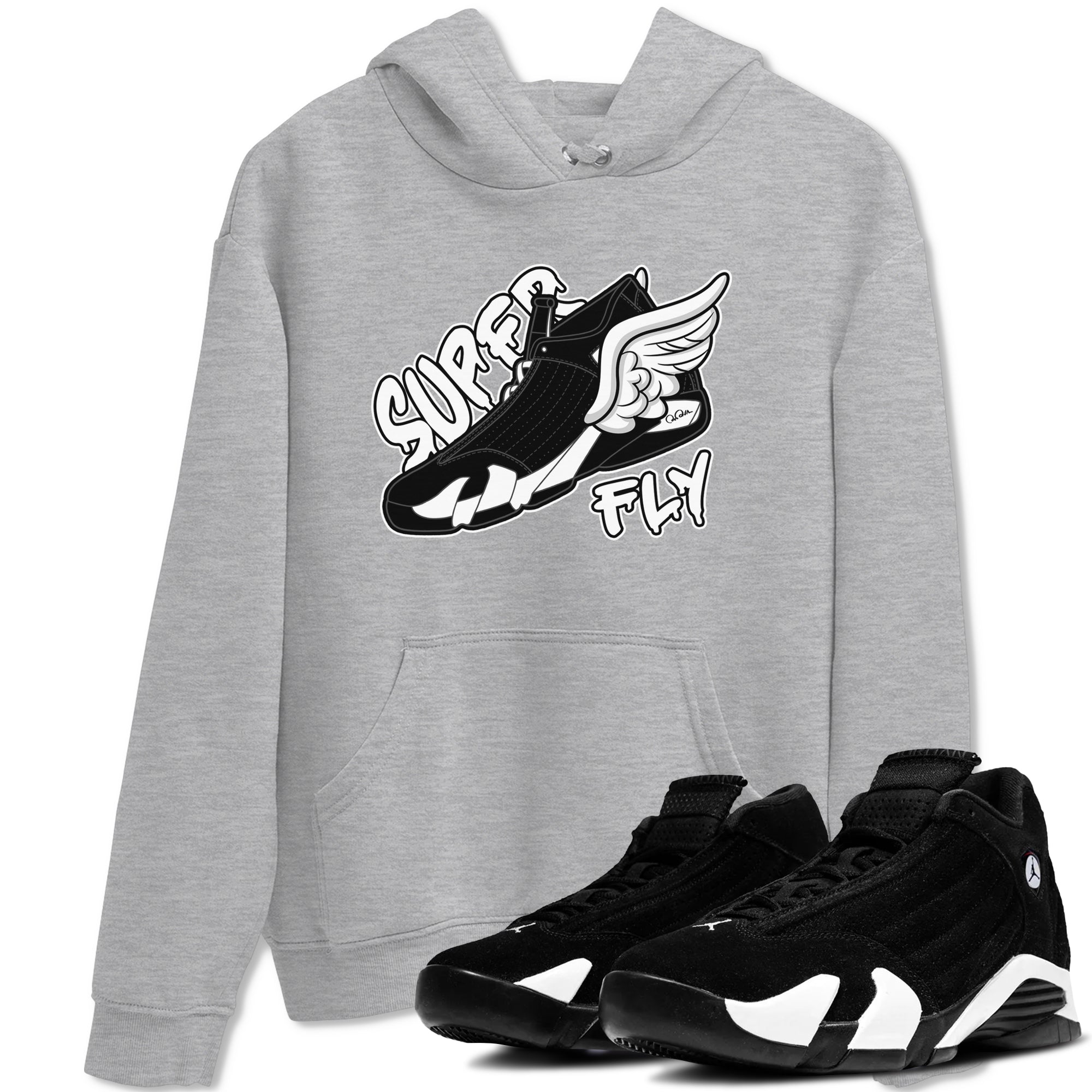 Super Fly snkmatch Tee - Air Jordan 14 Panda