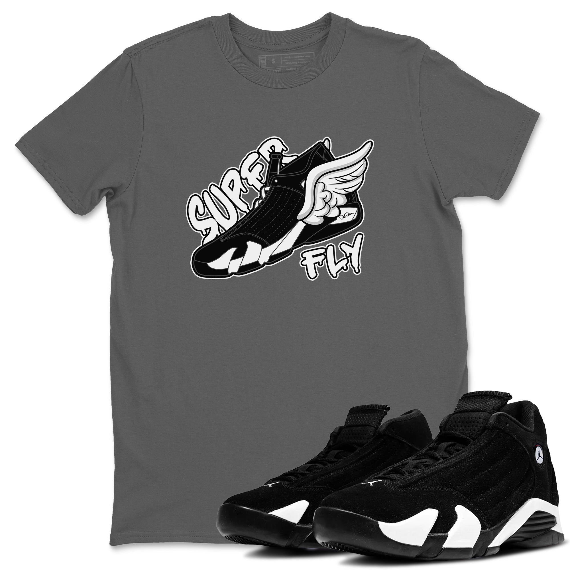 Super Fly snkmatch Tee - Air Jordan 14 Panda