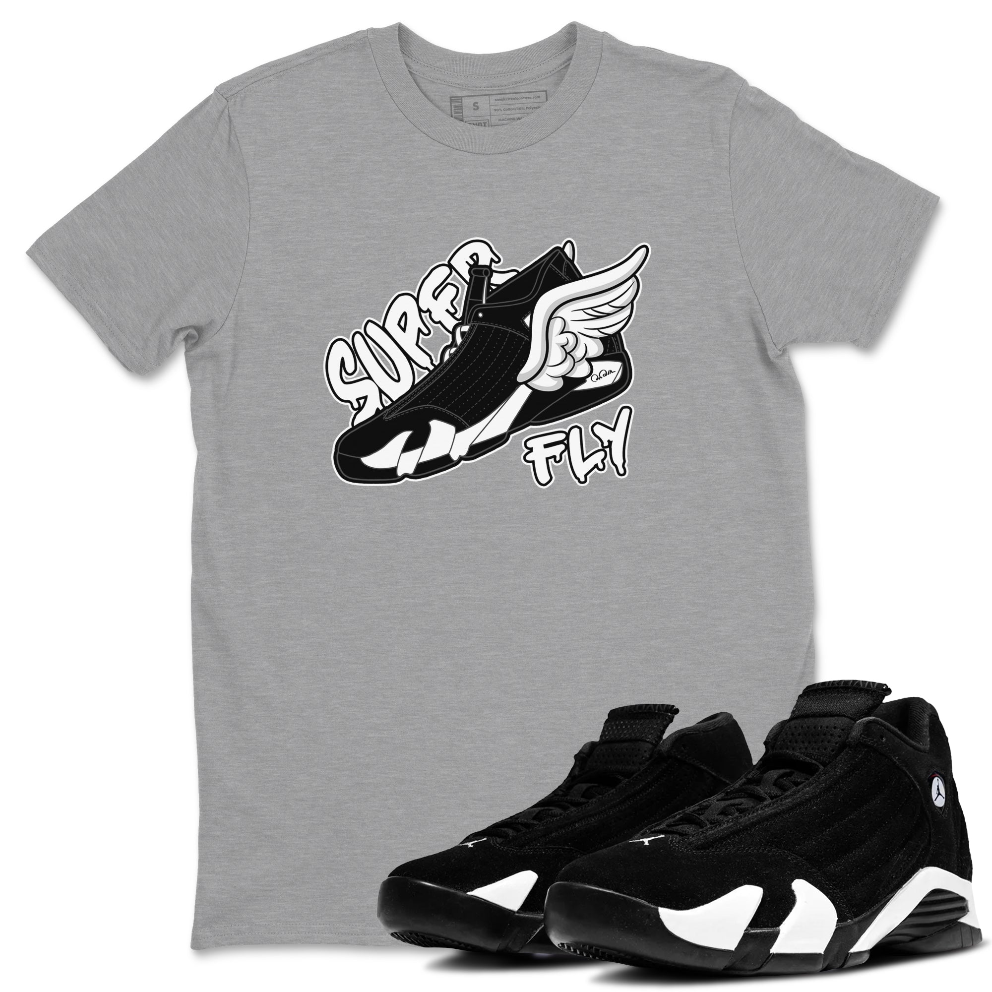 Super Fly snkmatch Tee - Air Jordan 14 Panda