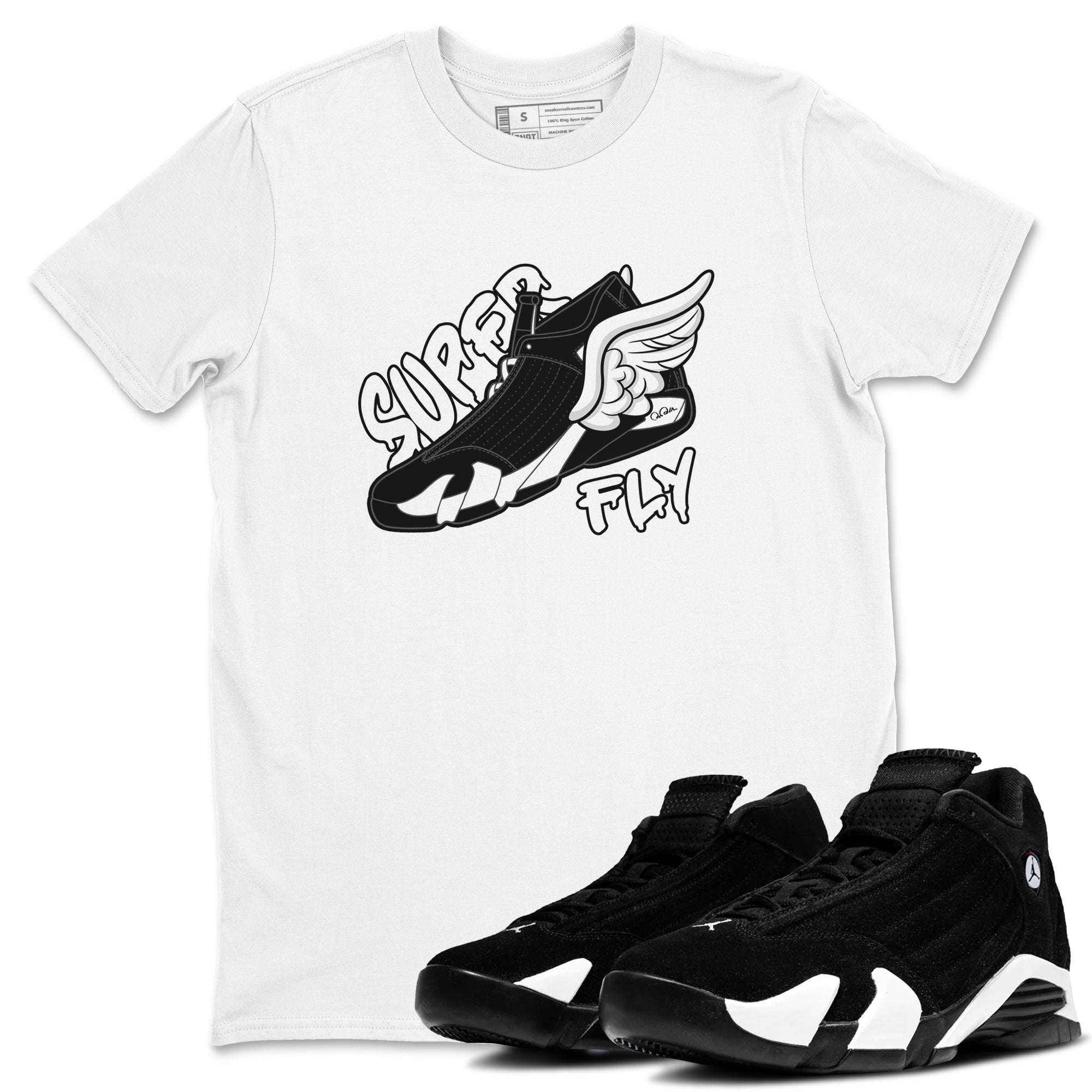 Super Fly snkmatch Tee - Air Jordan 14 Panda