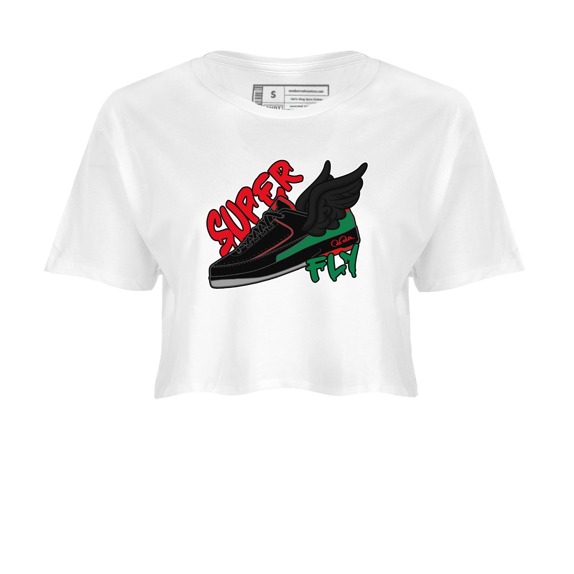 Super Fly snkmatch Women's Top - Air Jordan 2 Christmas