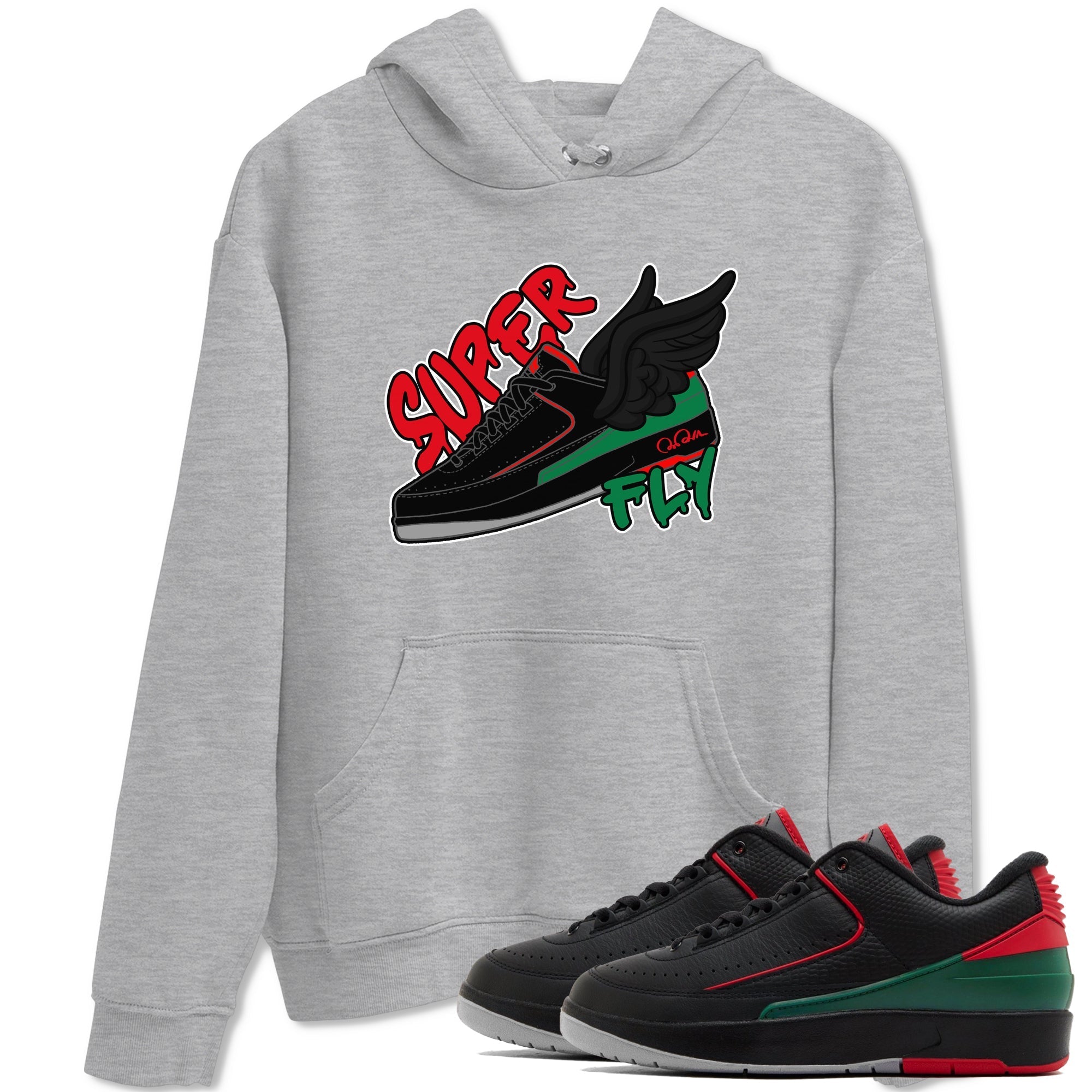 Super Fly snkmatch Tee - Air Jordan 2 Christmas