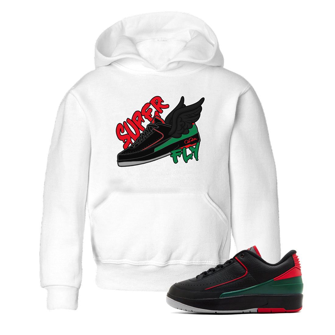 Super Fly snkmatch Tee Kids - Air Jordan 2 Christmas