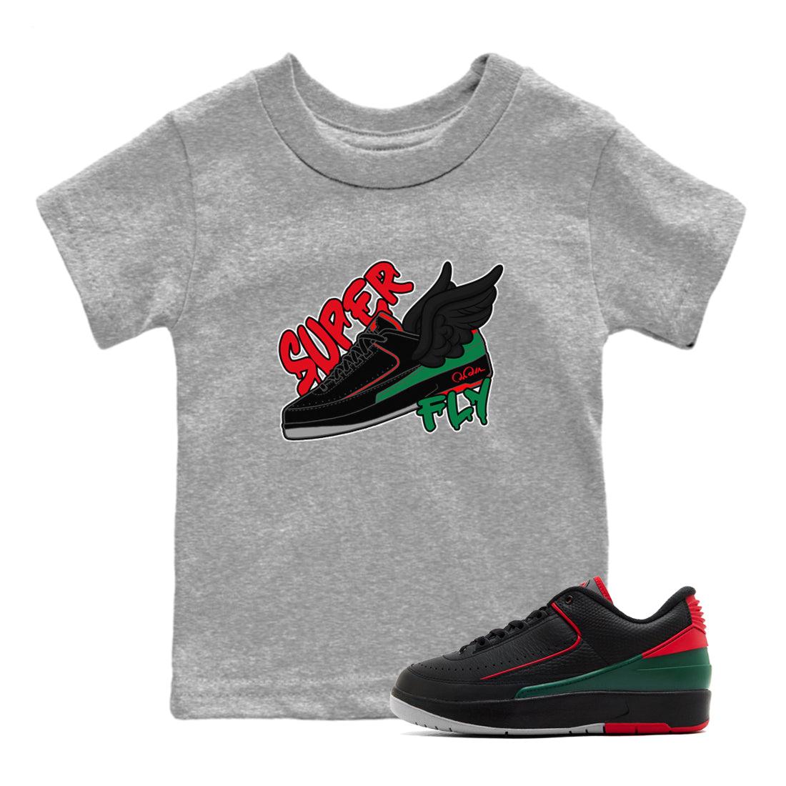 Super Fly snkmatch Tee Kids - Air Jordan 2 Christmas