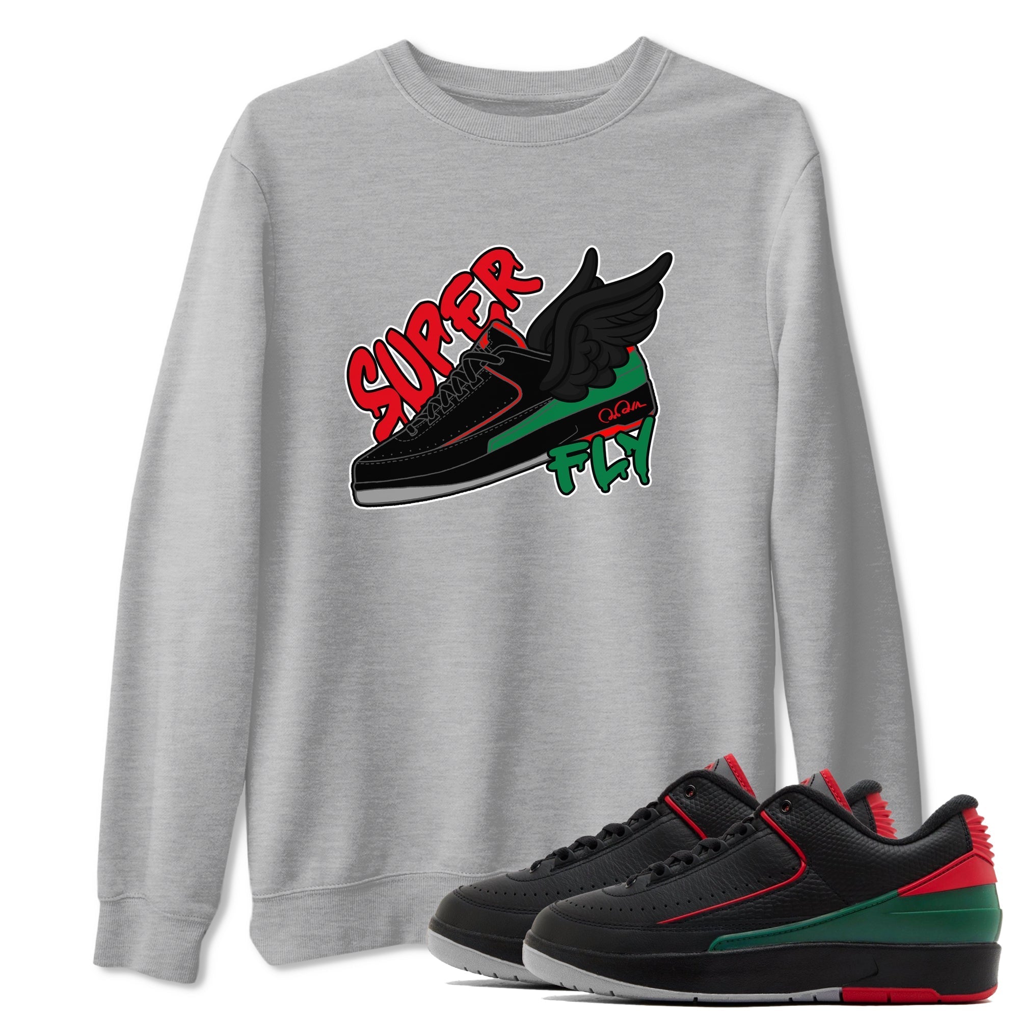 Super Fly snkmatch Tee - Air Jordan 2 Christmas