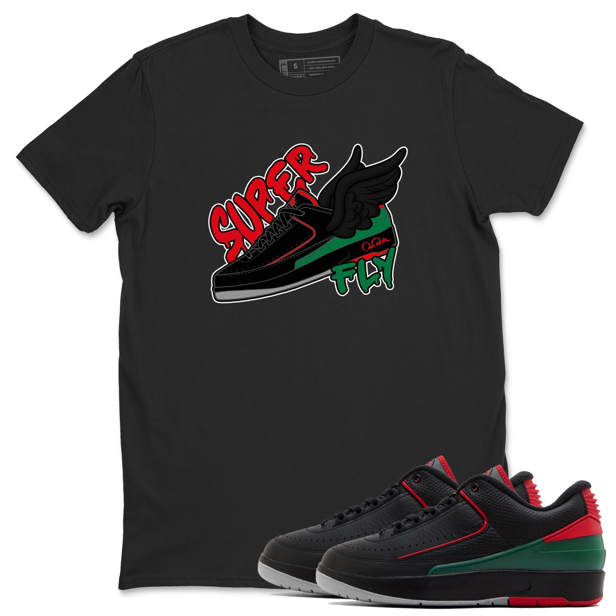 Super Fly snkmatch Tee - Air Jordan 2 Christmas