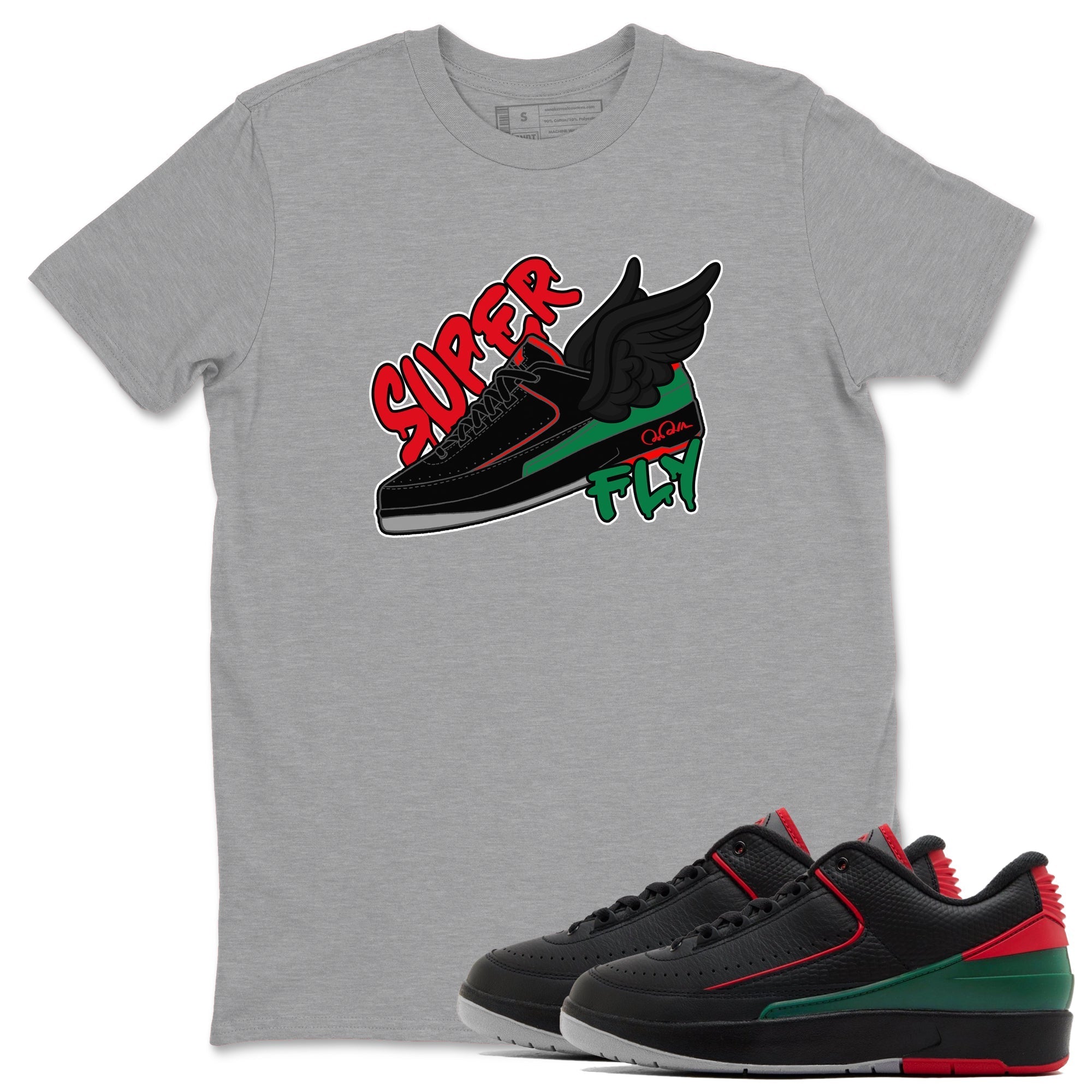 Super Fly snkmatch Tee - Air Jordan 2 Christmas