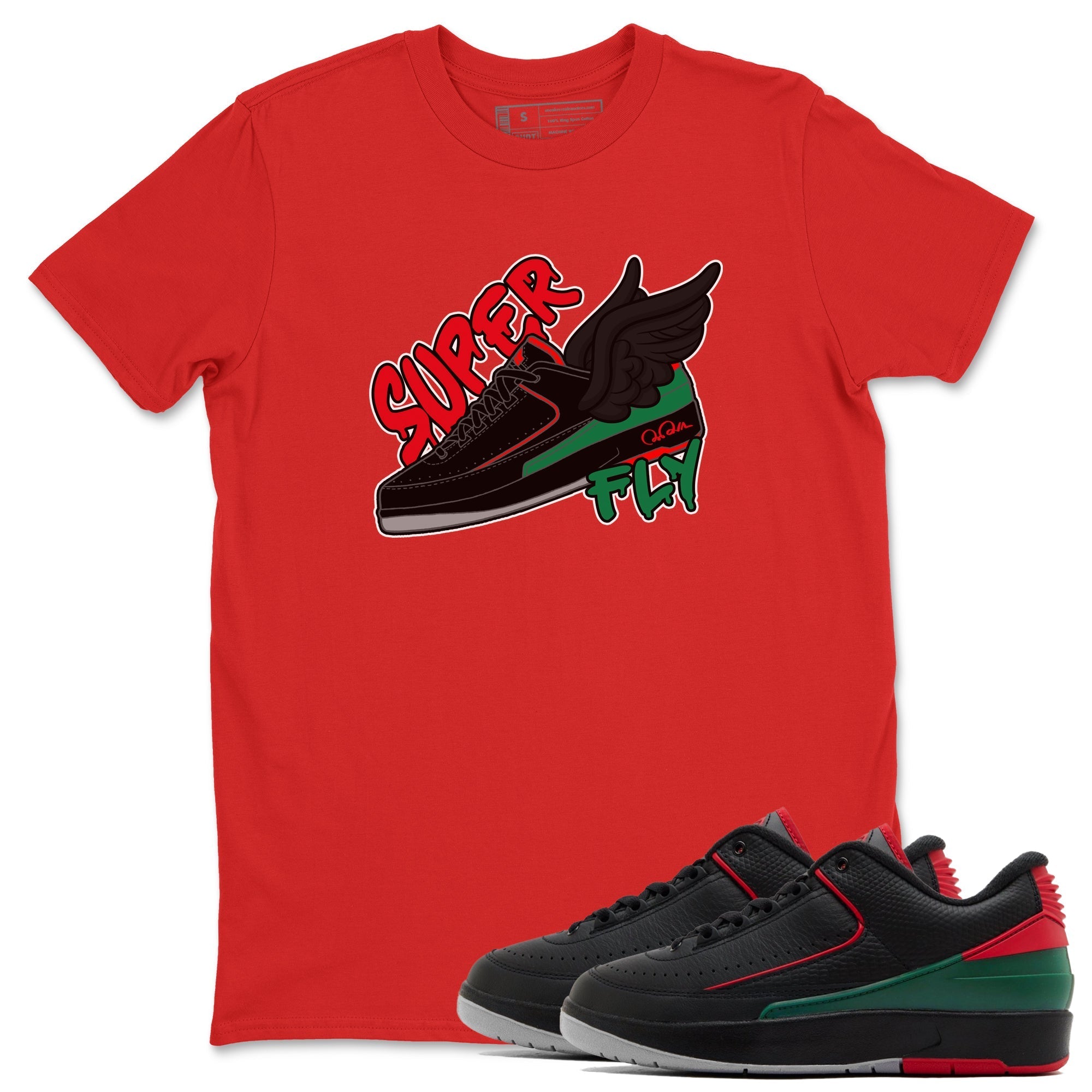 Super Fly snkmatch Tee - Air Jordan 2 Christmas