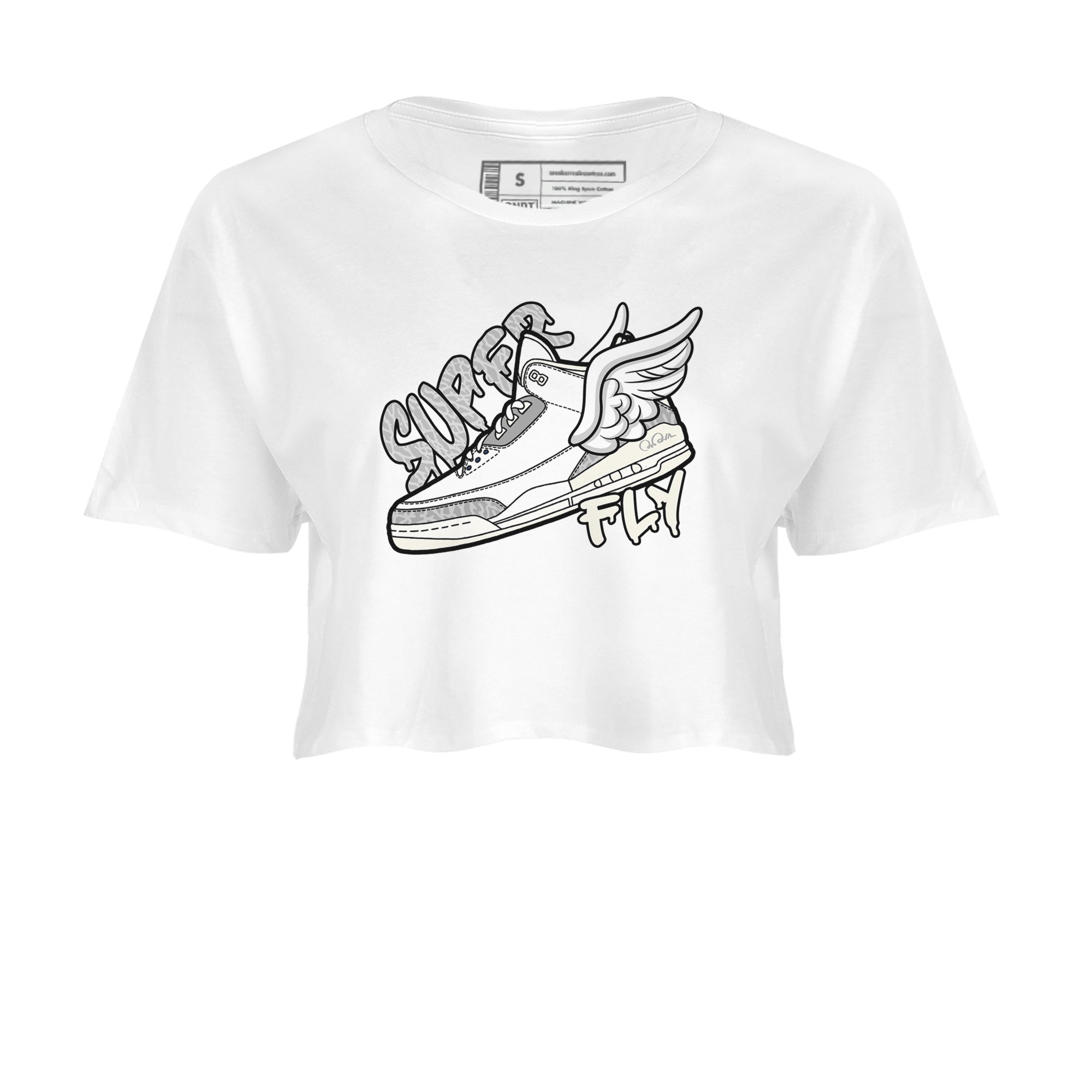 Super Fly snkmatch Women's Top - Air Jordan 3 Ivory