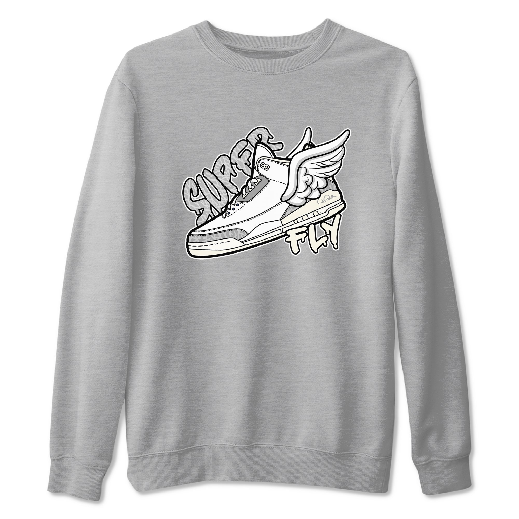 Super Fly snkmatch Tees - Air Jordan 3 Ivory