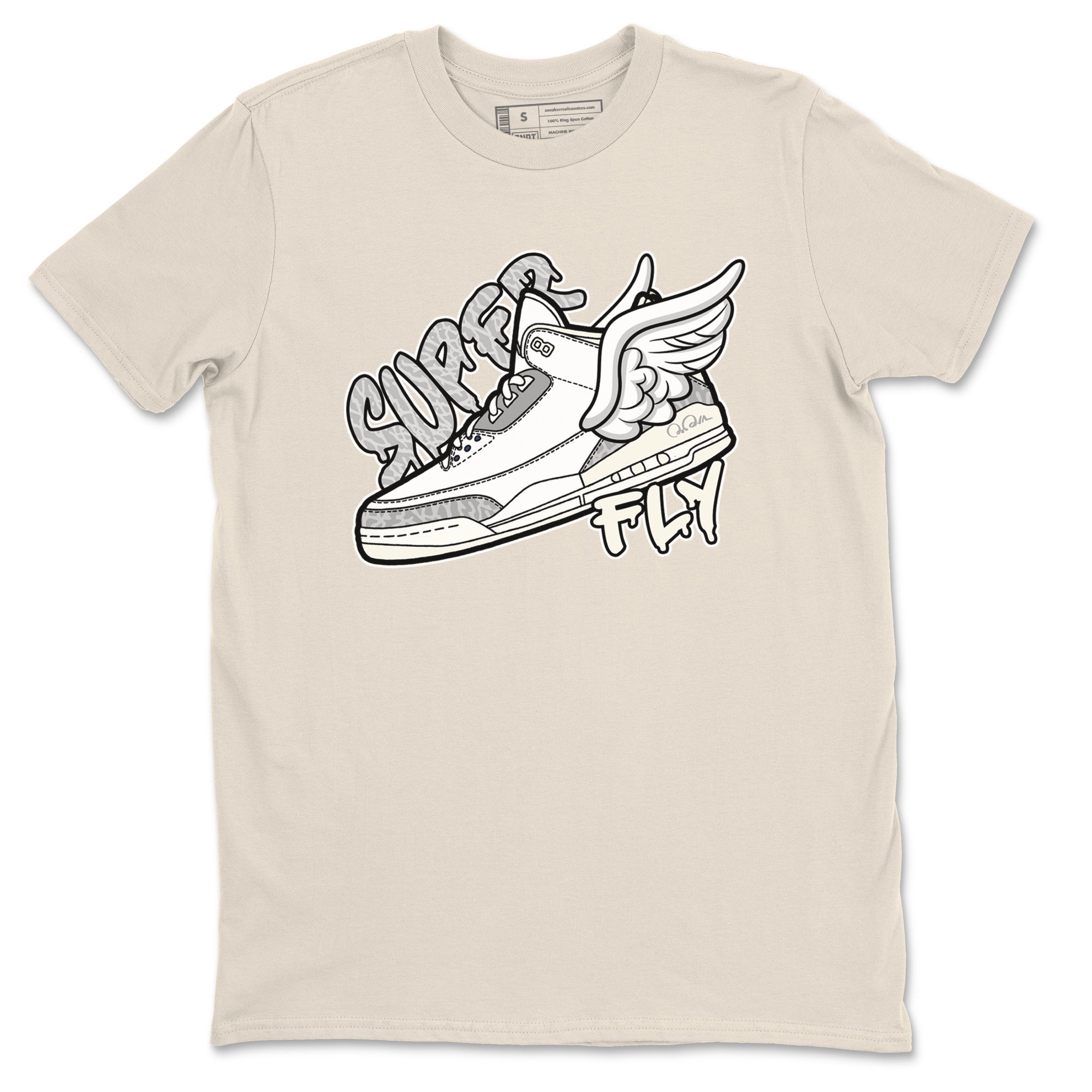 Super Fly snkmatch Tees - Air Jordan 3 Ivory