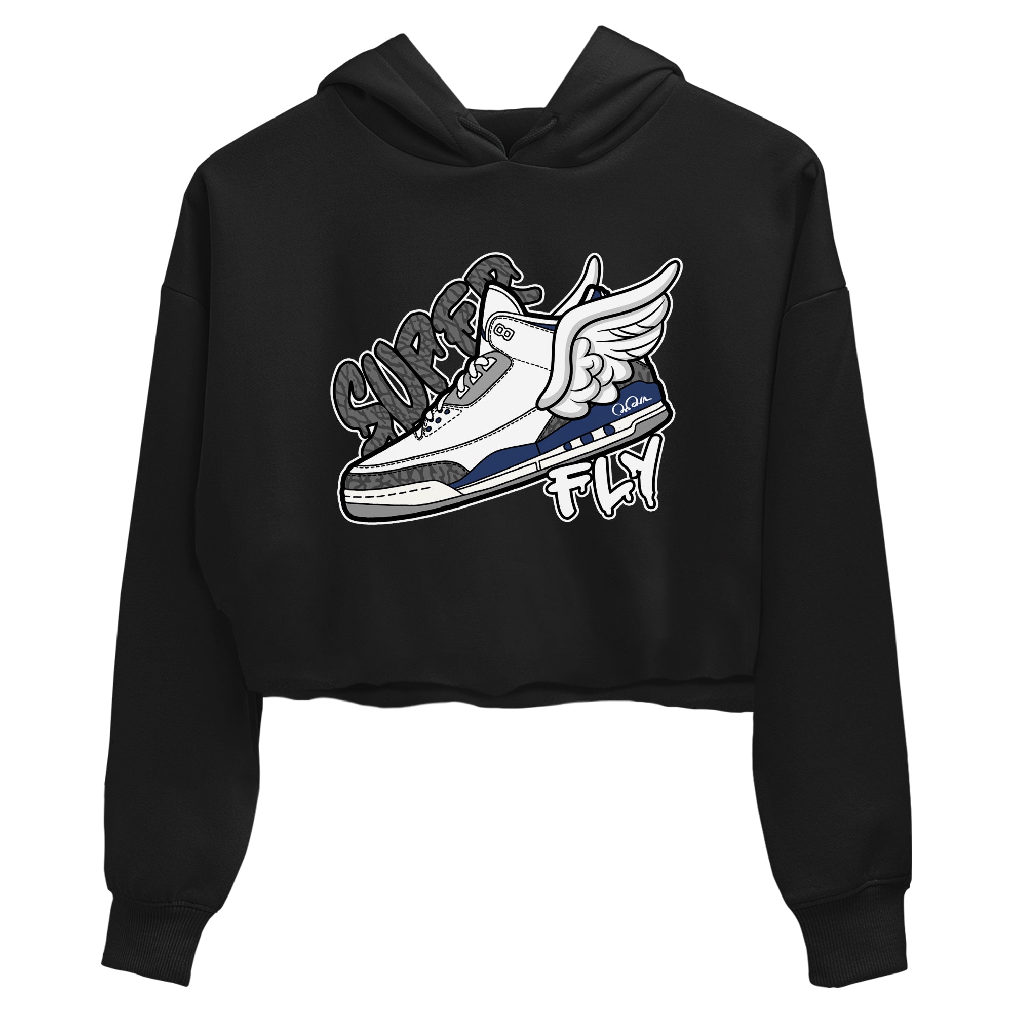 Super Fly snkmatch Women's Top - Air Jordan 3 Midnight Navy 2023