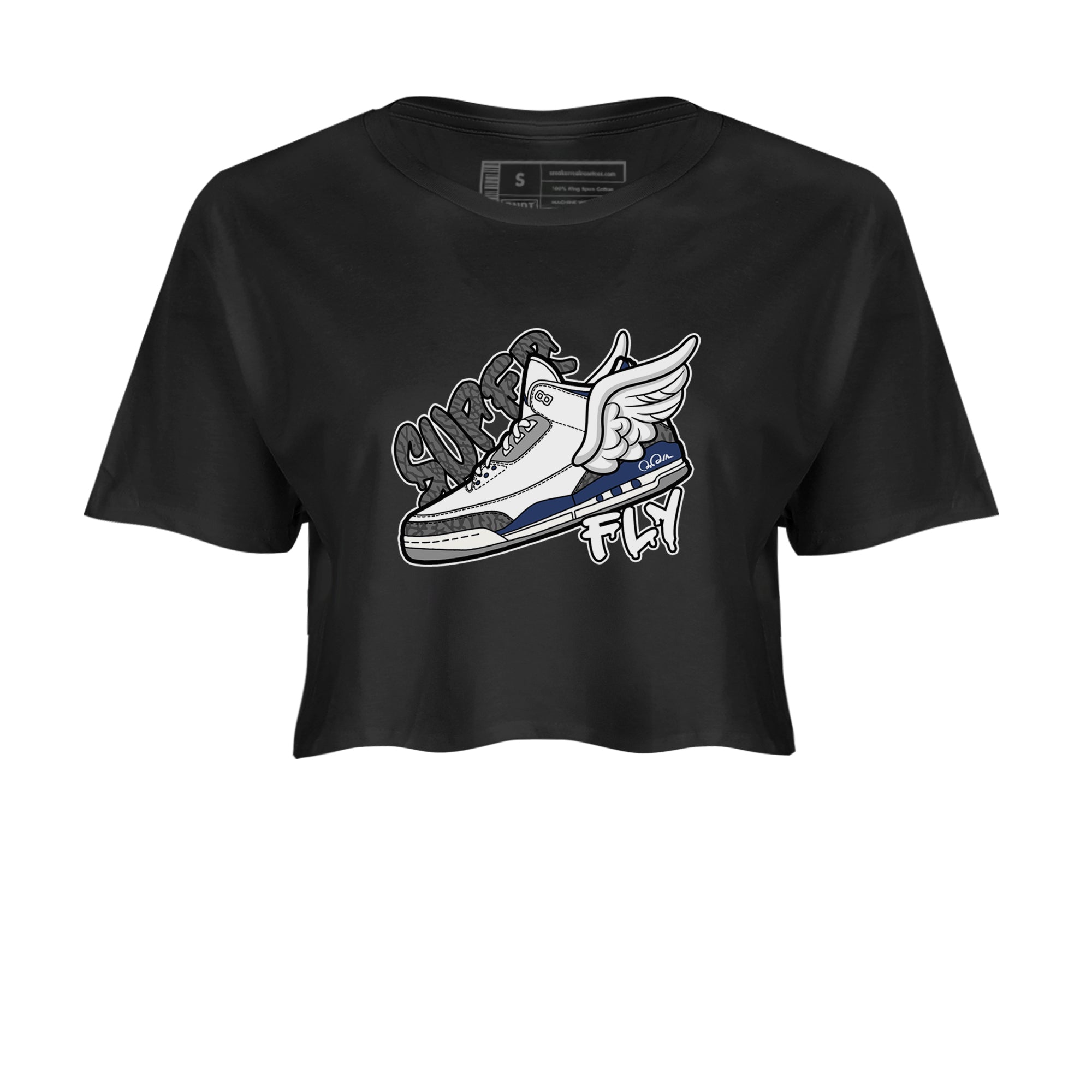 Super Fly snkmatch Women's Top - Air Jordan 3 Midnight Navy 2023