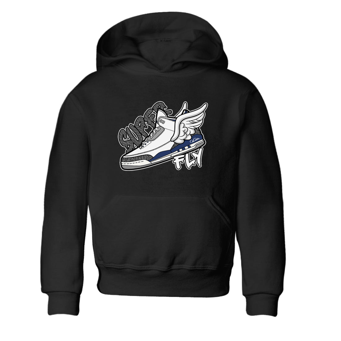 Super Fly snkmatch Tees Kids - Air Jordan 3 Midnight Navy 2023