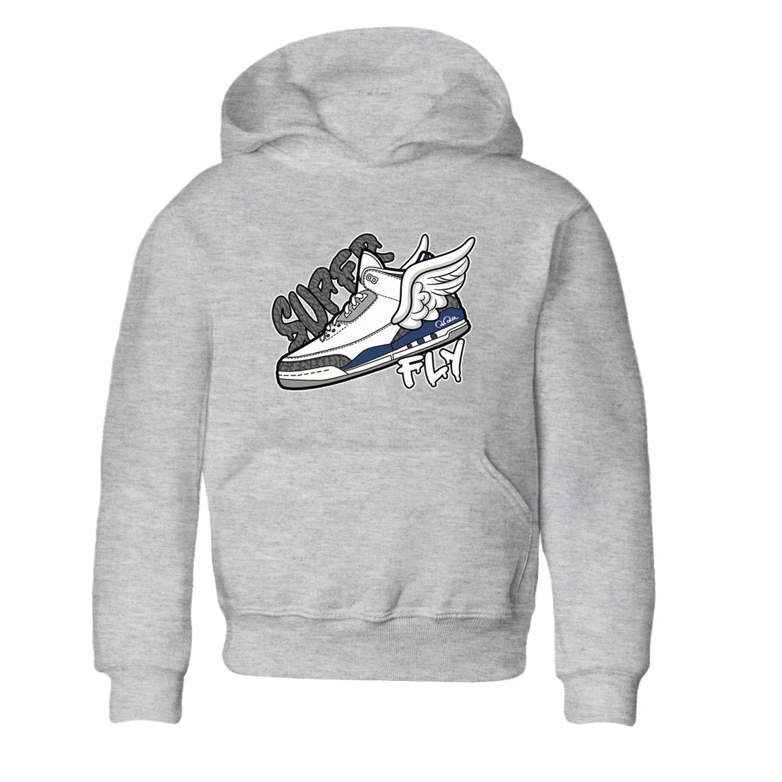Super Fly snkmatch Tees Kids - Air Jordan 3 Midnight Navy 2023