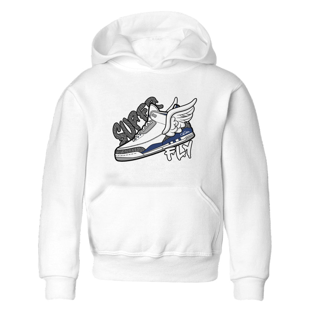 Super Fly snkmatch Tees Kids - Air Jordan 3 Midnight Navy 2023