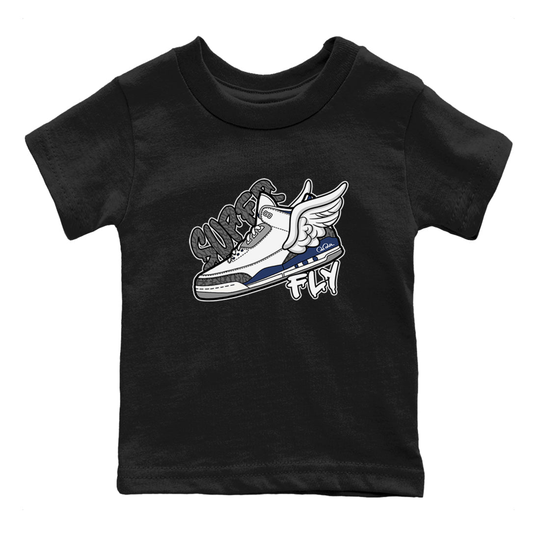 Super Fly snkmatch Tees Kids - Air Jordan 3 Midnight Navy 2023